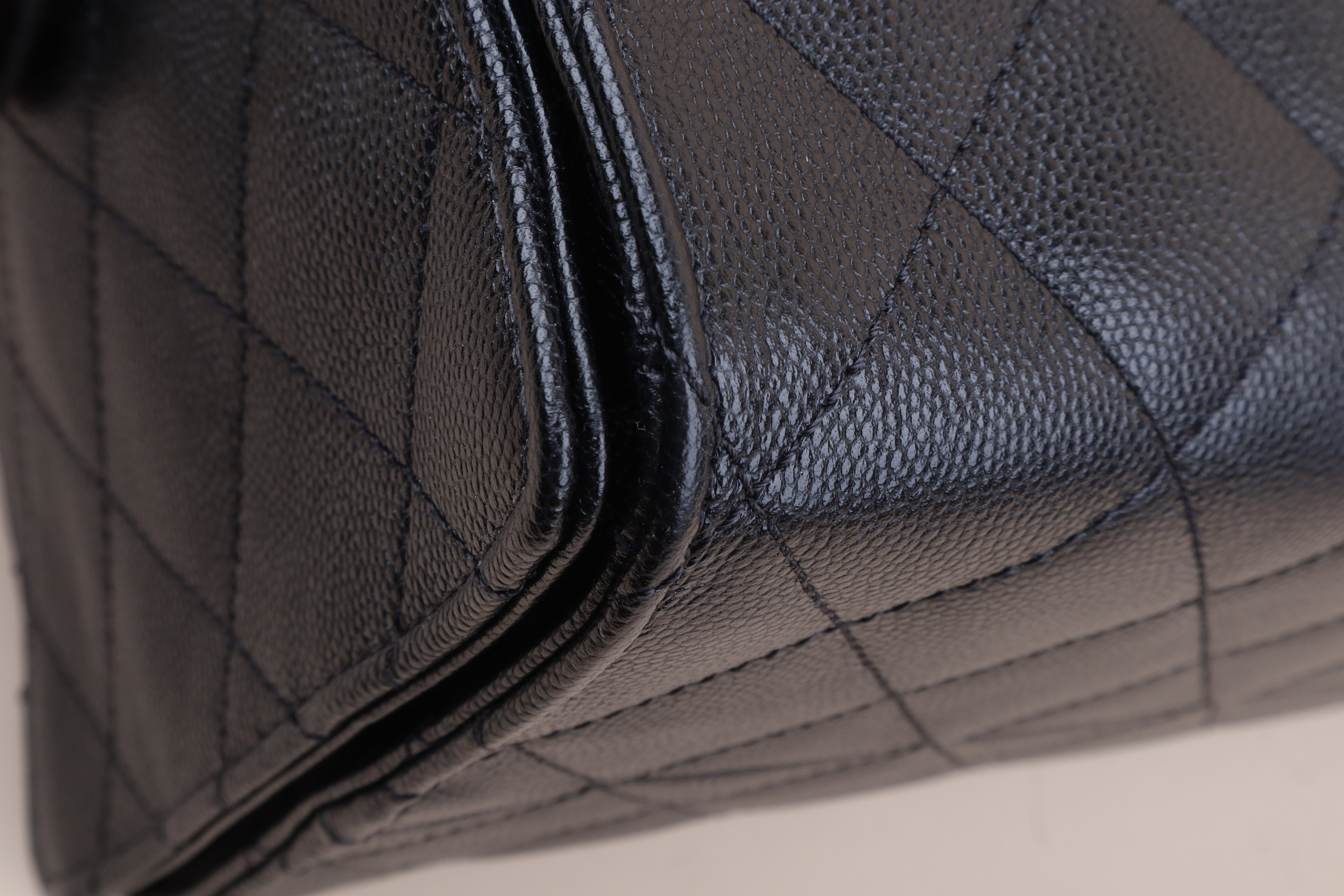 Chanel Black 25 Sac Medium Hobo Bag with Pouch