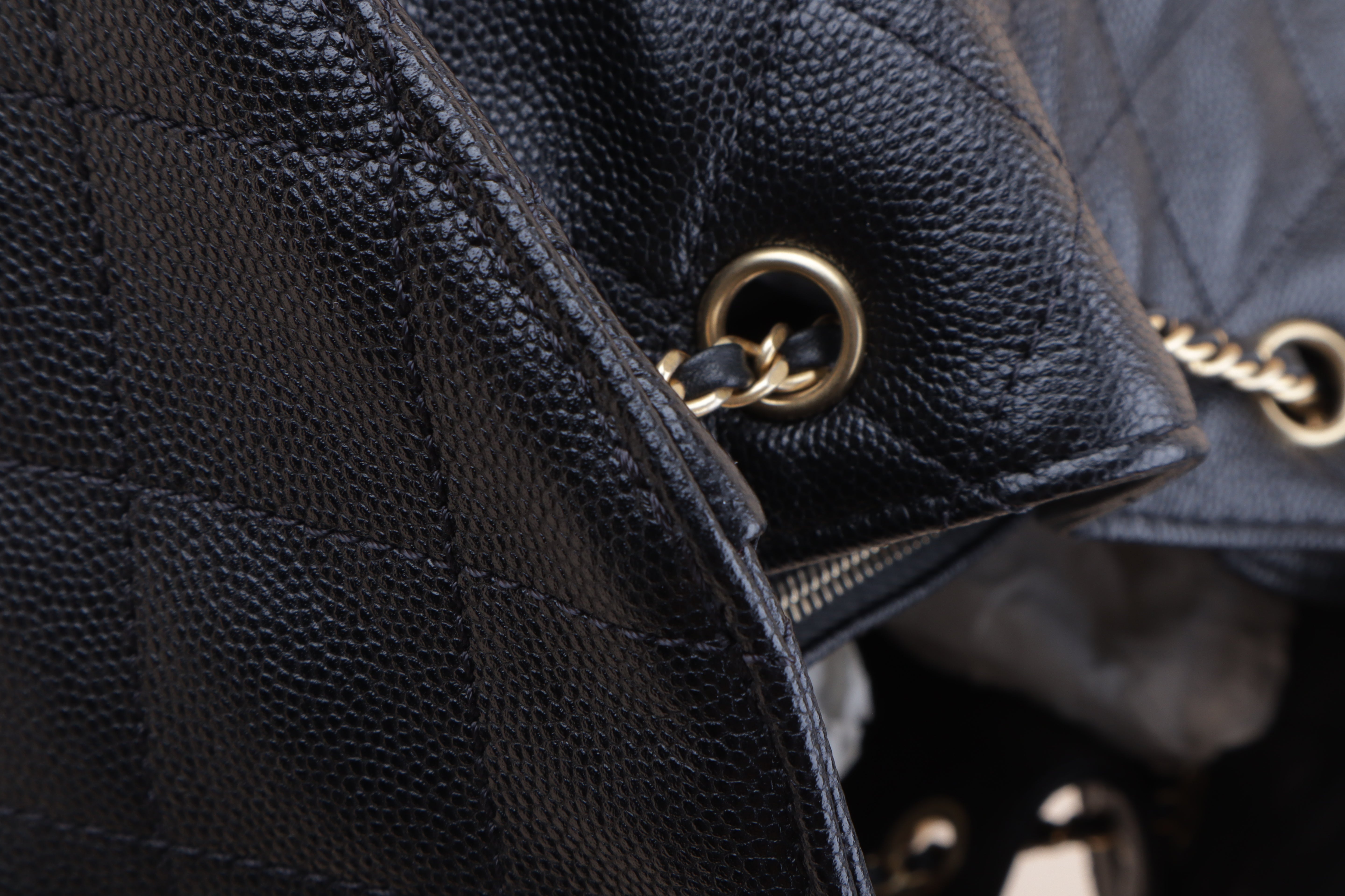 Chanel Black 25 Sac Medium Hobo Bag with Pouch