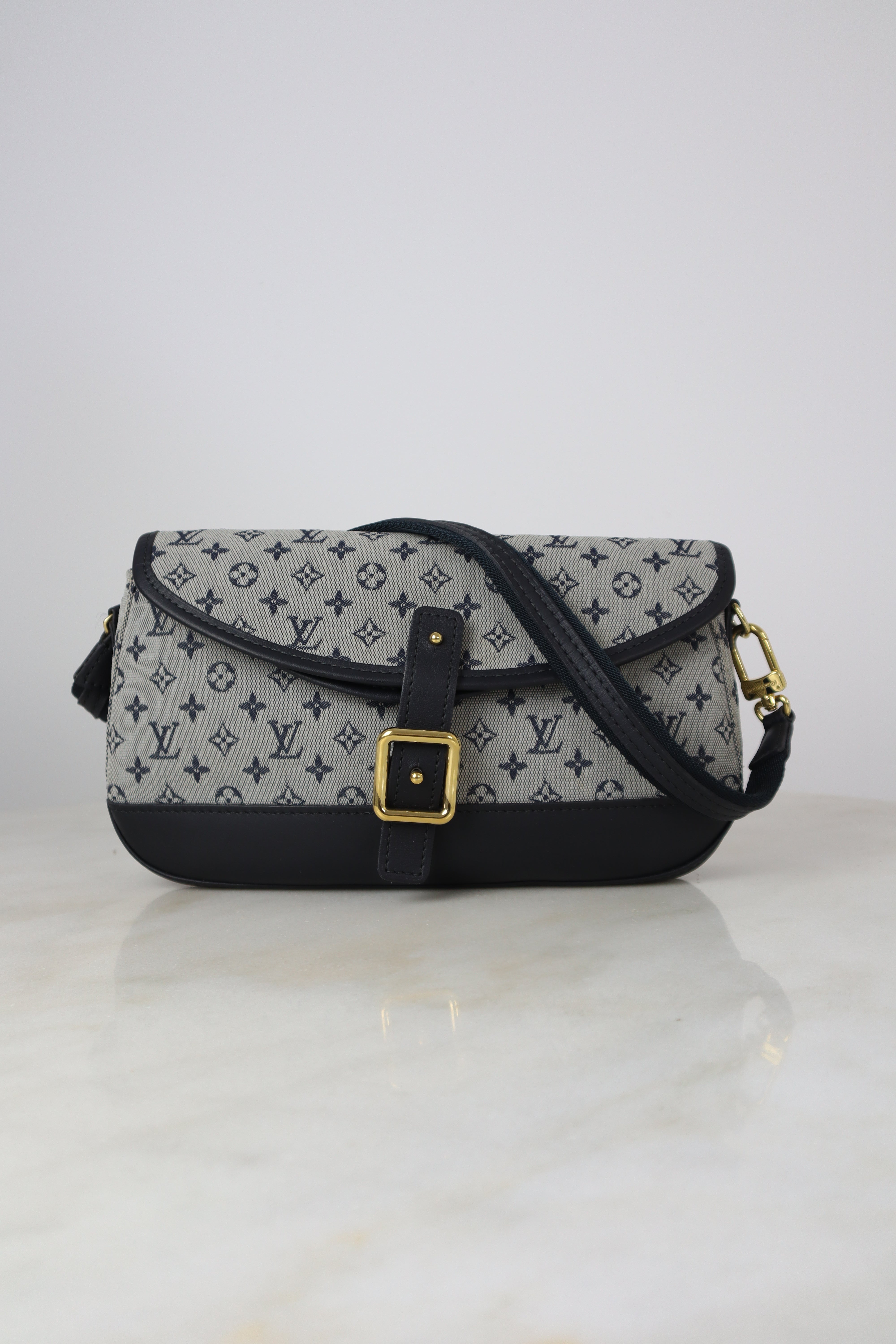 Louis Vuitton Blue Monogram Mini Lin Marjorie Shoulder Bag