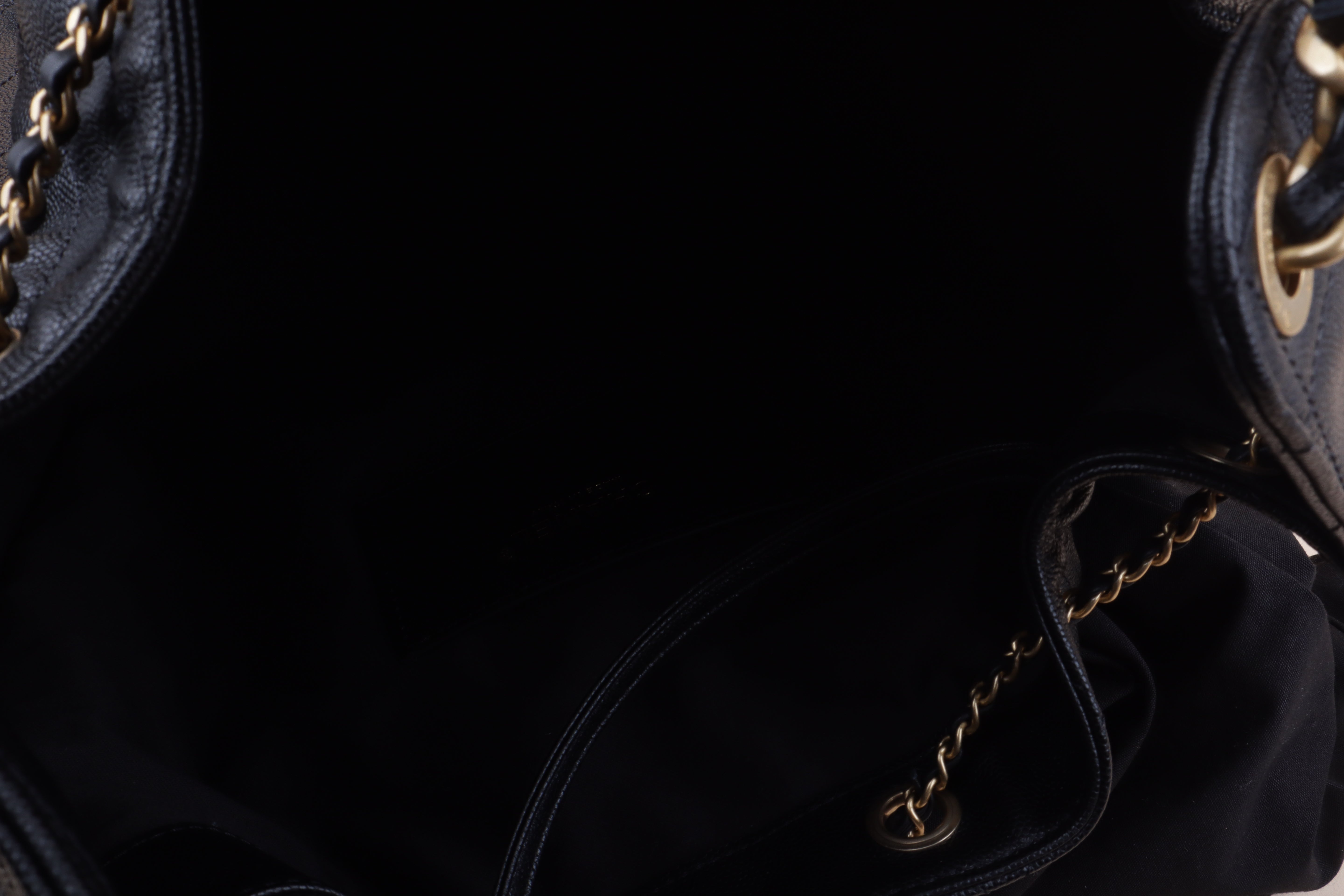 Chanel Black 25 Sac Medium Hobo Bag with Pouch