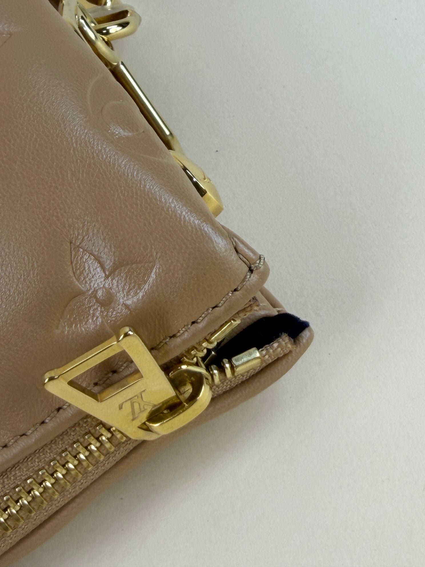 Louis Vuitton Beige Coussin PM Bag