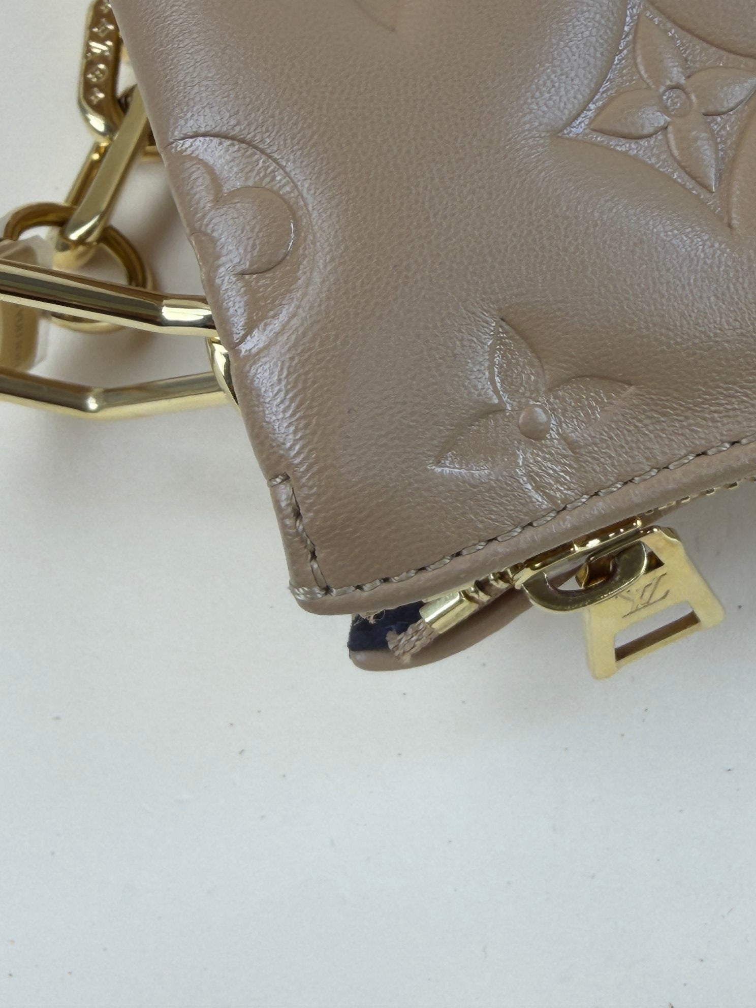 Louis Vuitton Beige Coussin PM Bag