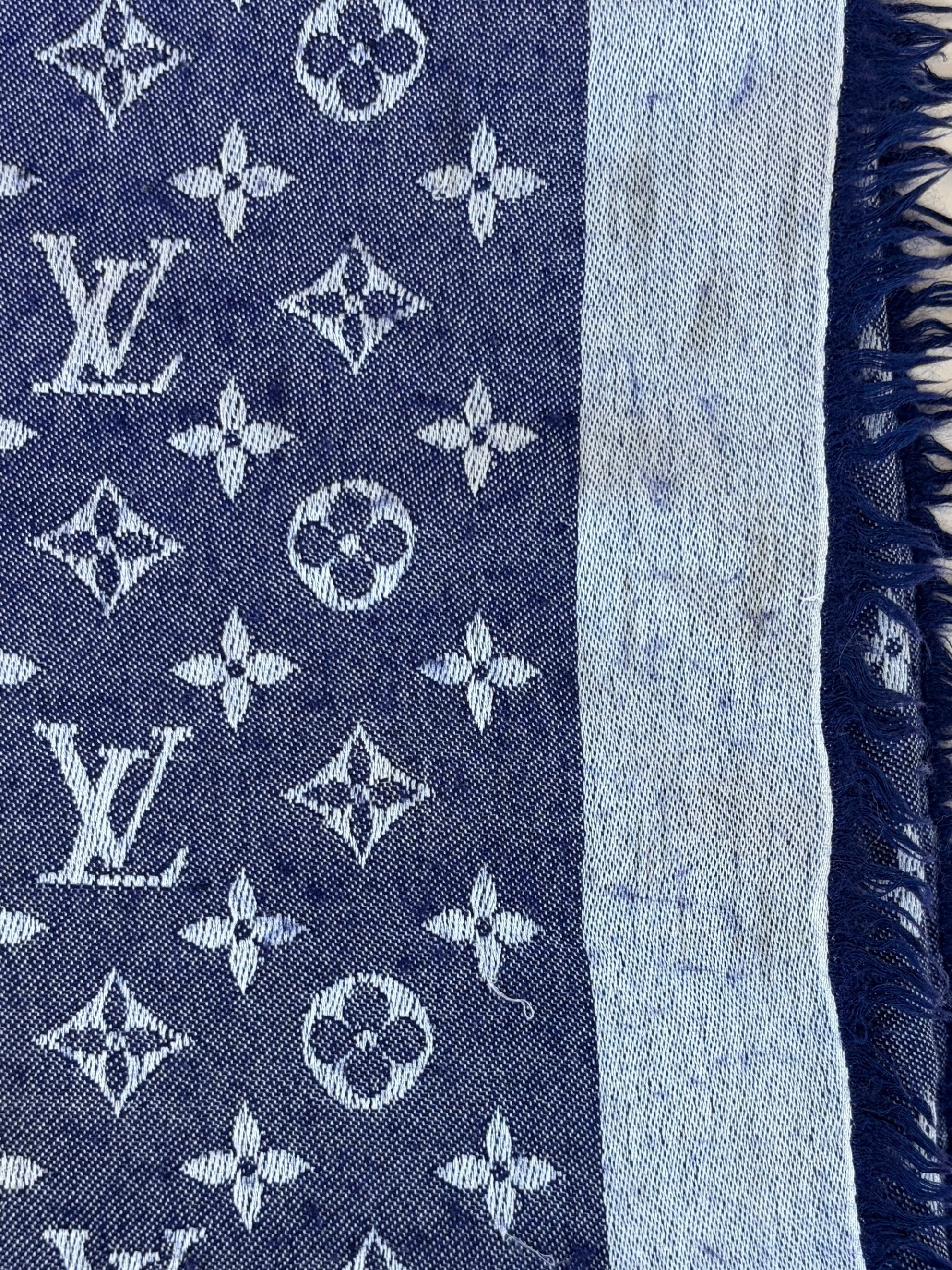 louis Vuitton blue denim monogram