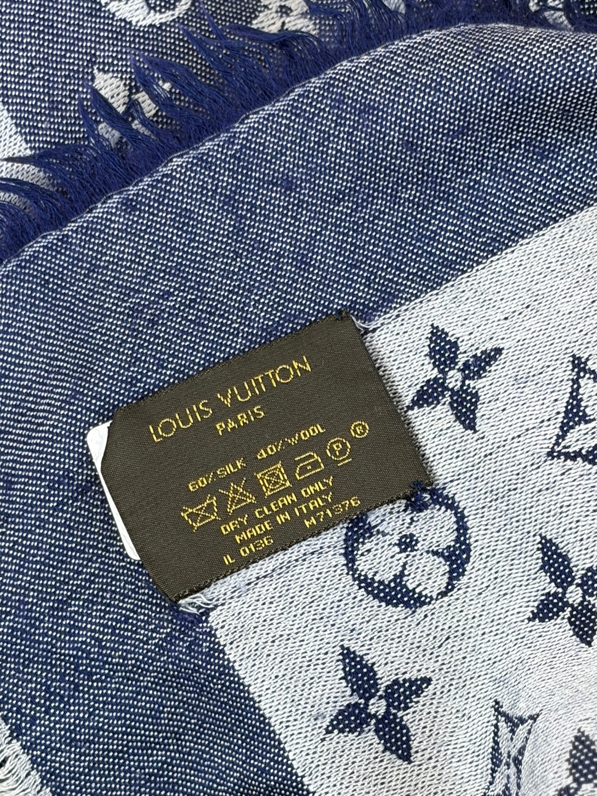louis Vuitton blue denim monogram