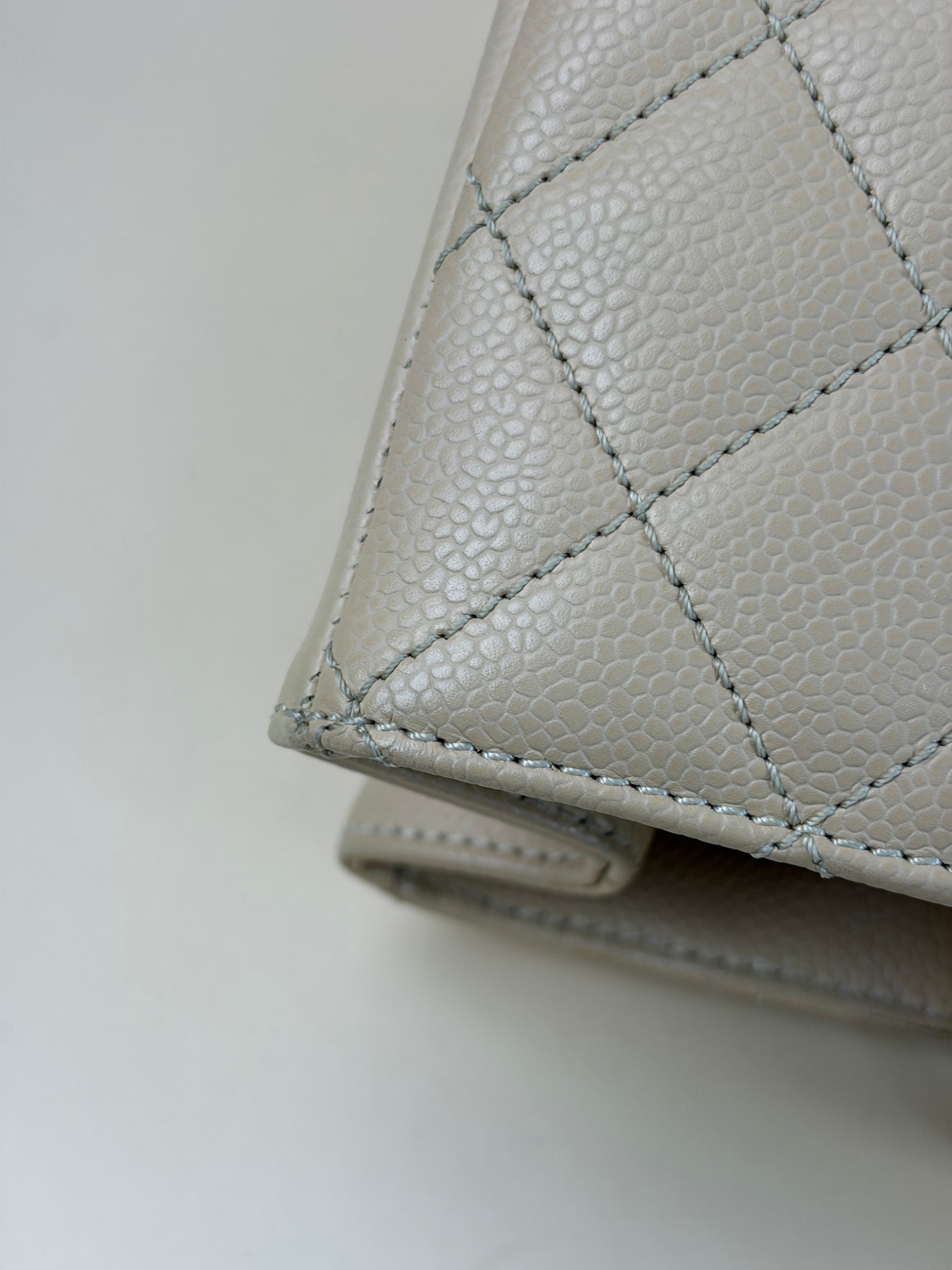 Chanel Beige Quilted Grand Shopping Bag