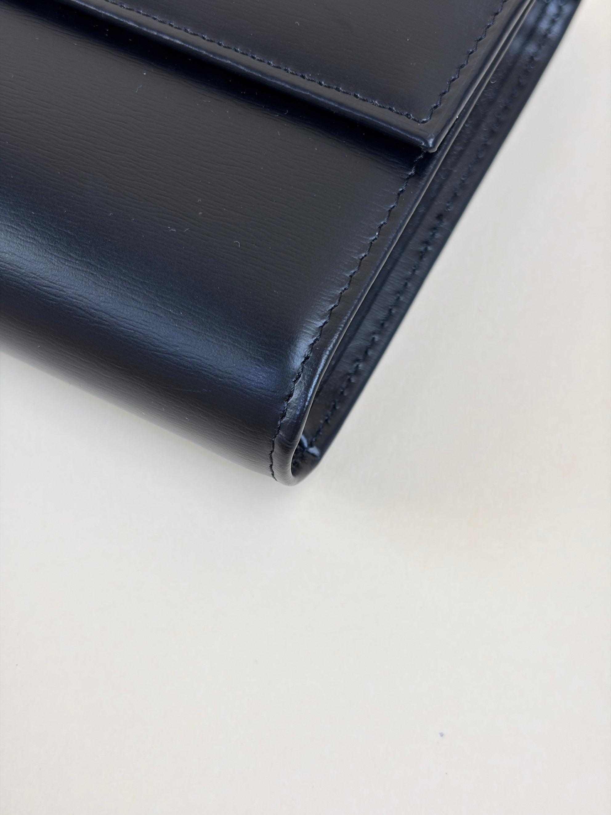 Cartier black panther long flap wallet trifold