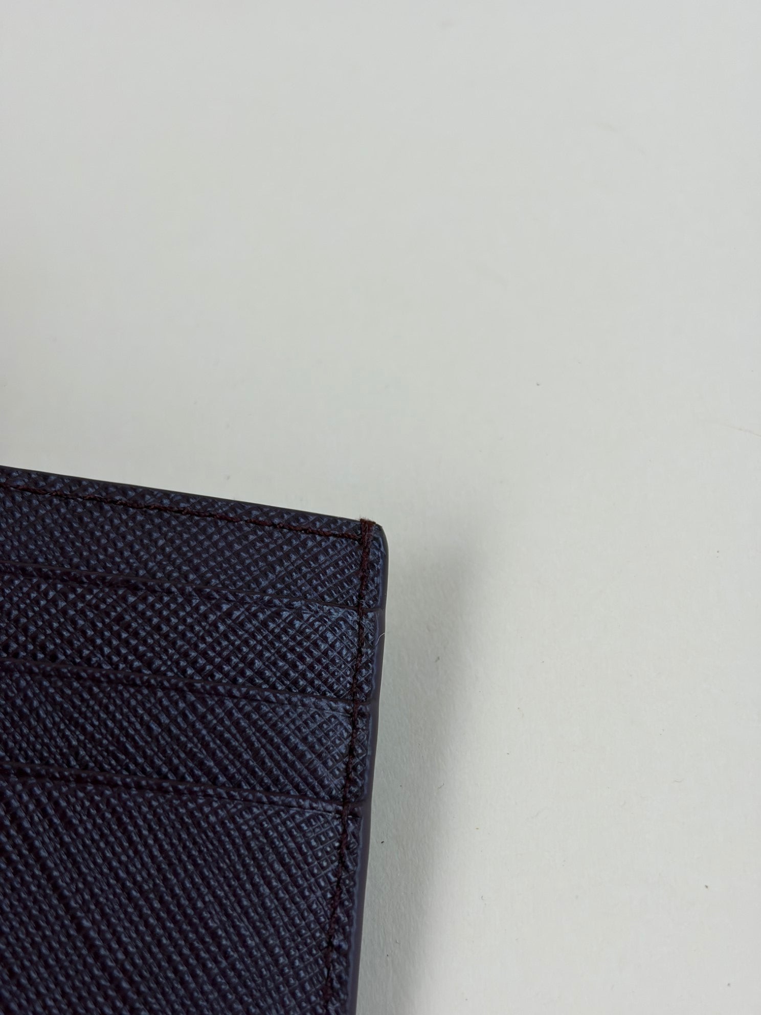 Prada Burgundy Card Holder