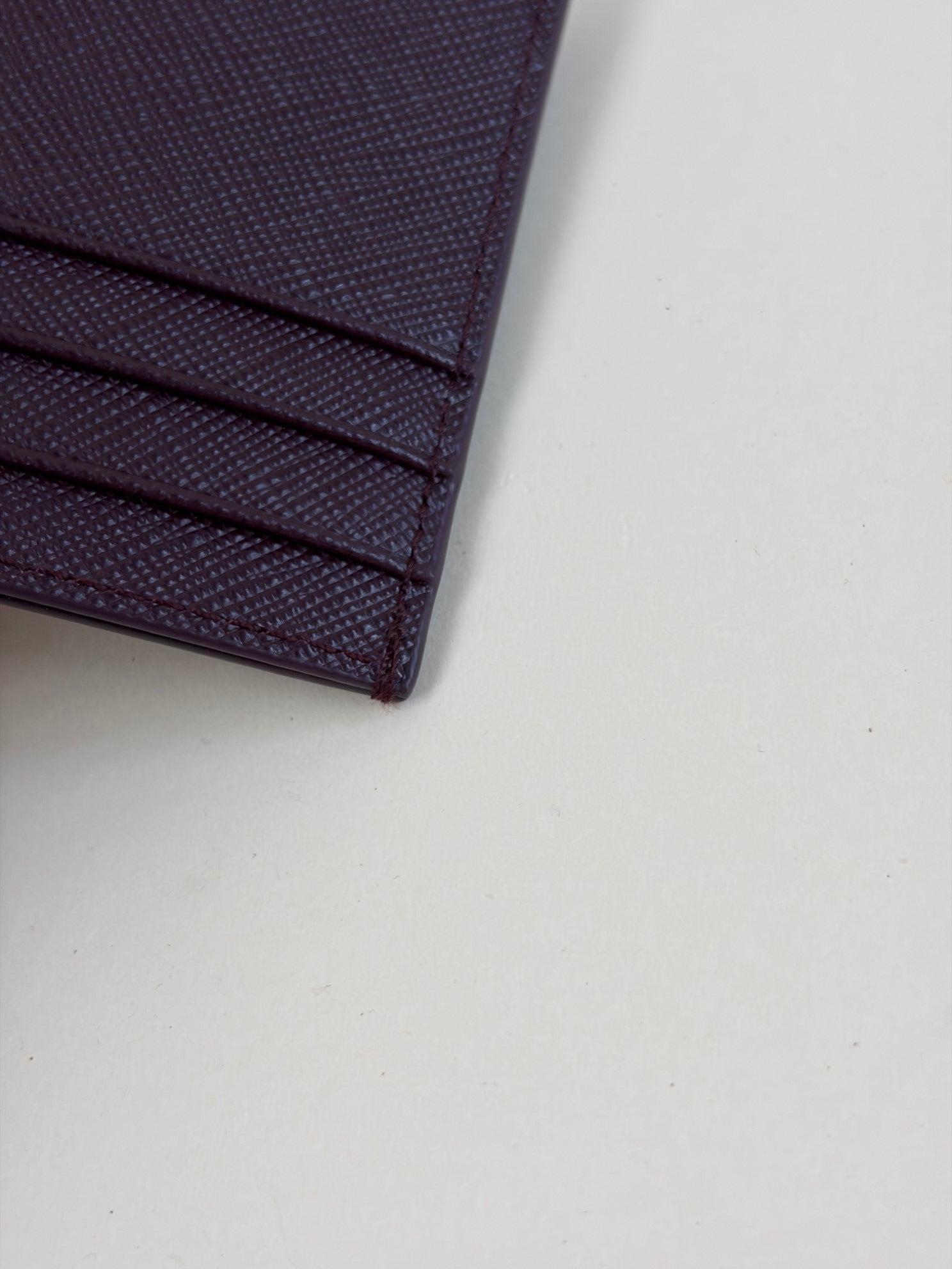 Prada Burgundy Card Holder