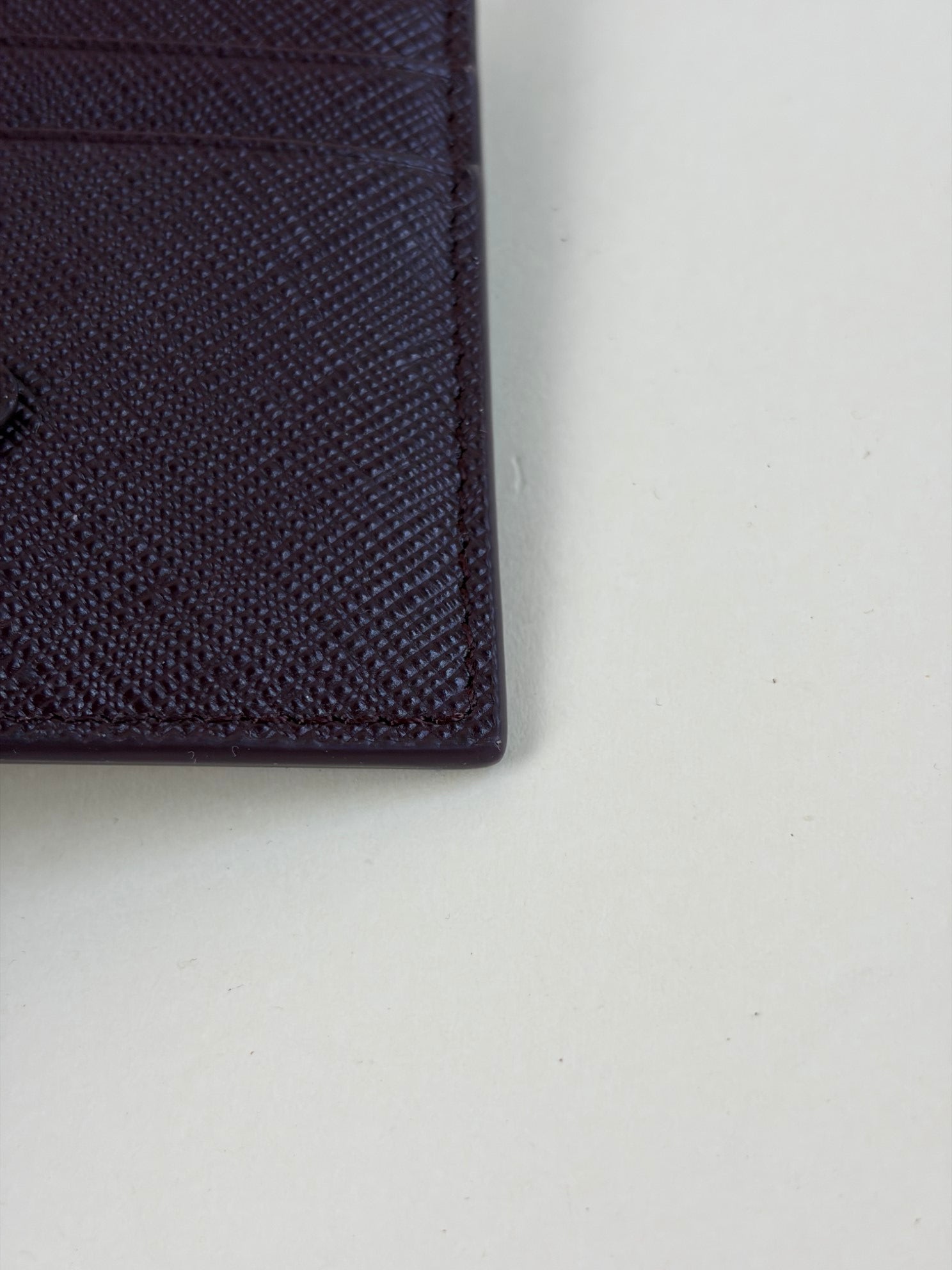 Prada Burgundy Card Holder