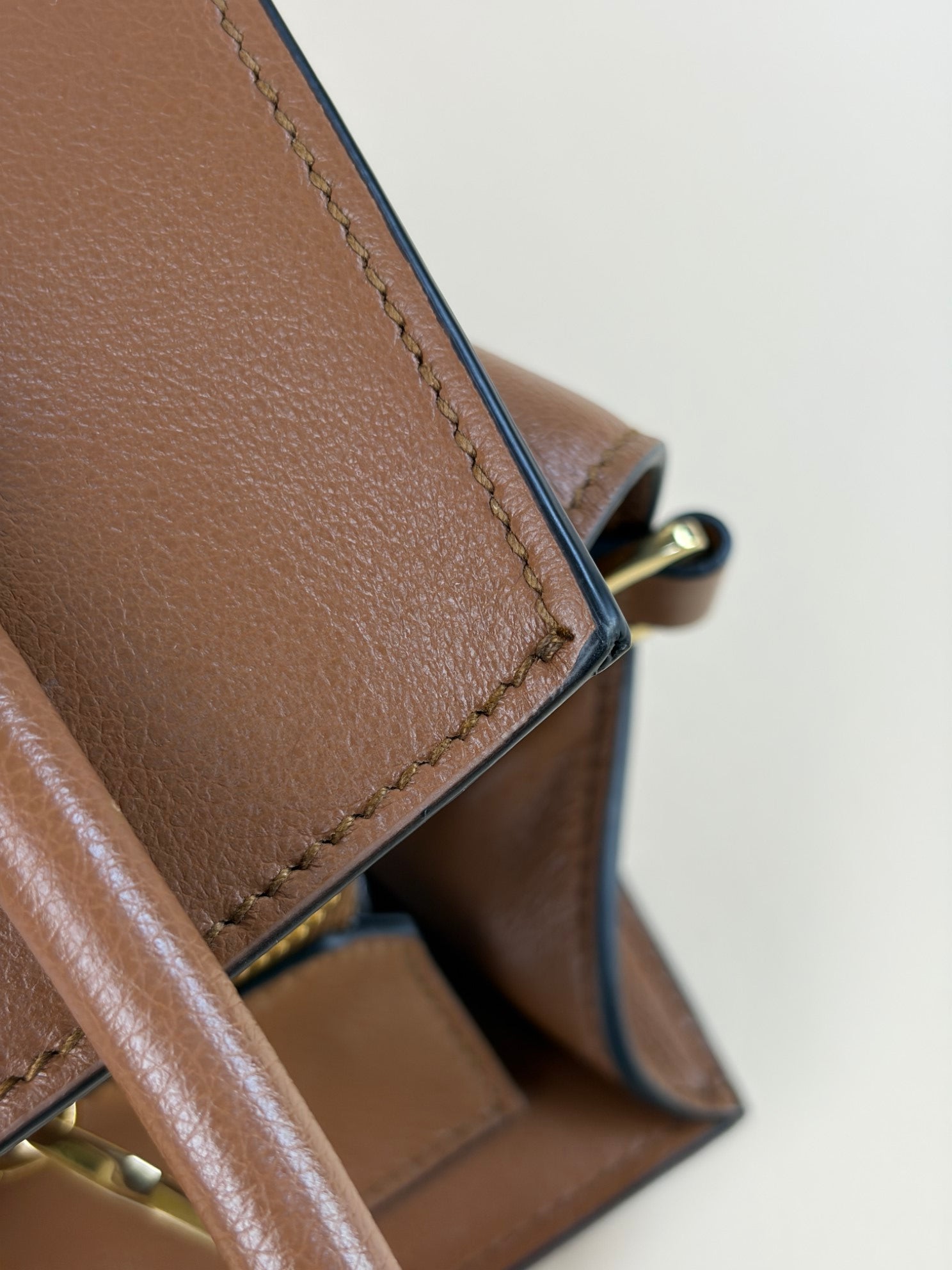 Prada Camel Limited Twin Pocket Small Tote Bag