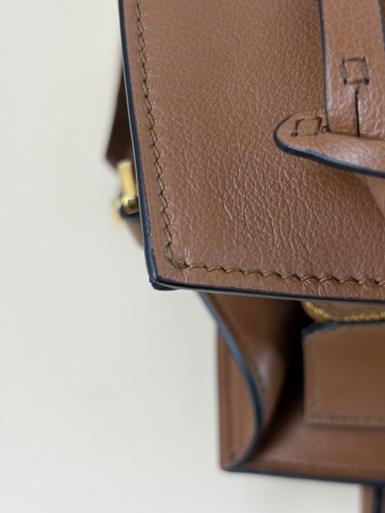 Prada Camel Limited Twin Pocket Small Tote Bag