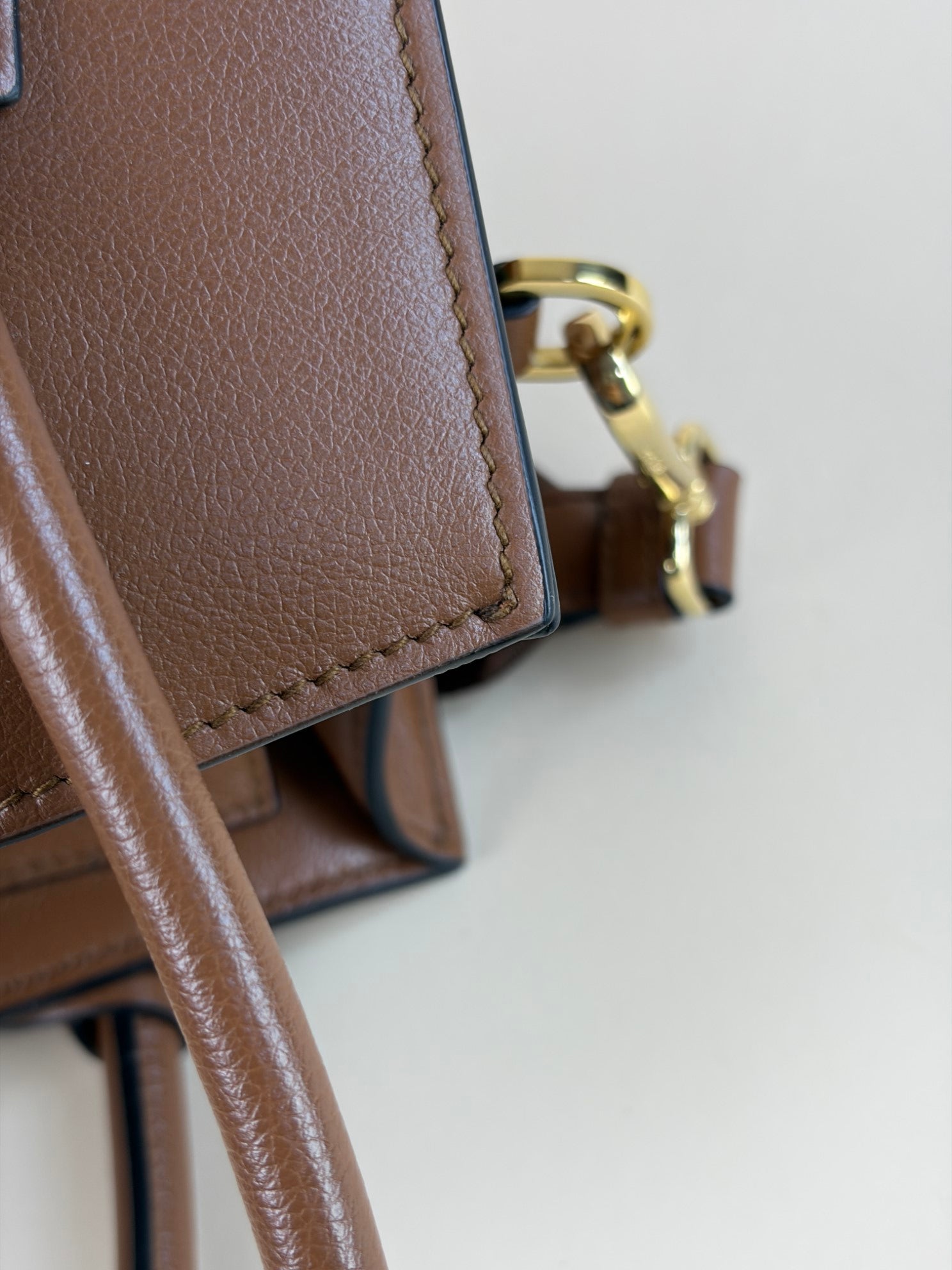 Prada Camel Limited Twin Pocket Small Tote Bag