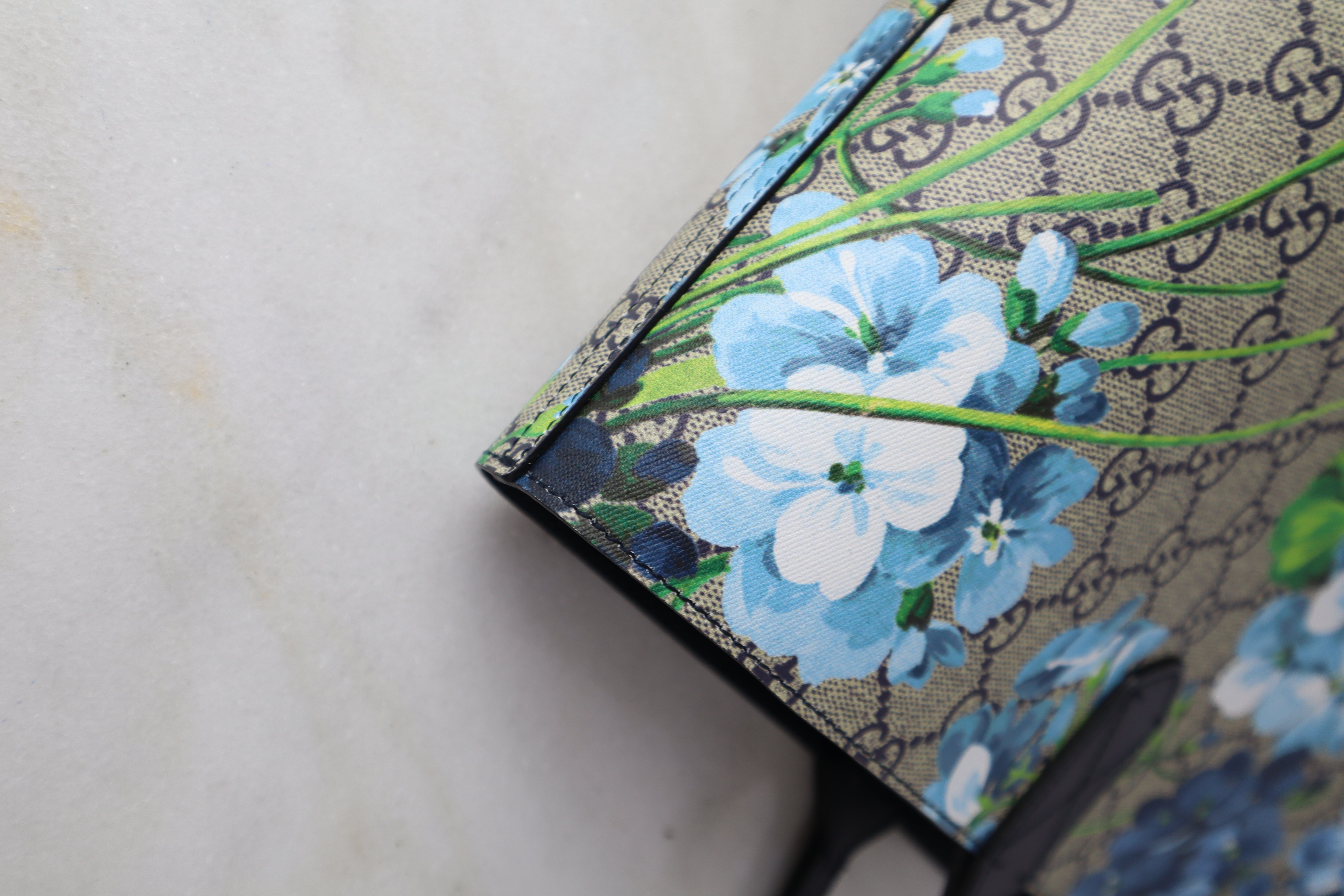 Gucci Multicolor Blooms Medium Reversible Floral Tote Bag