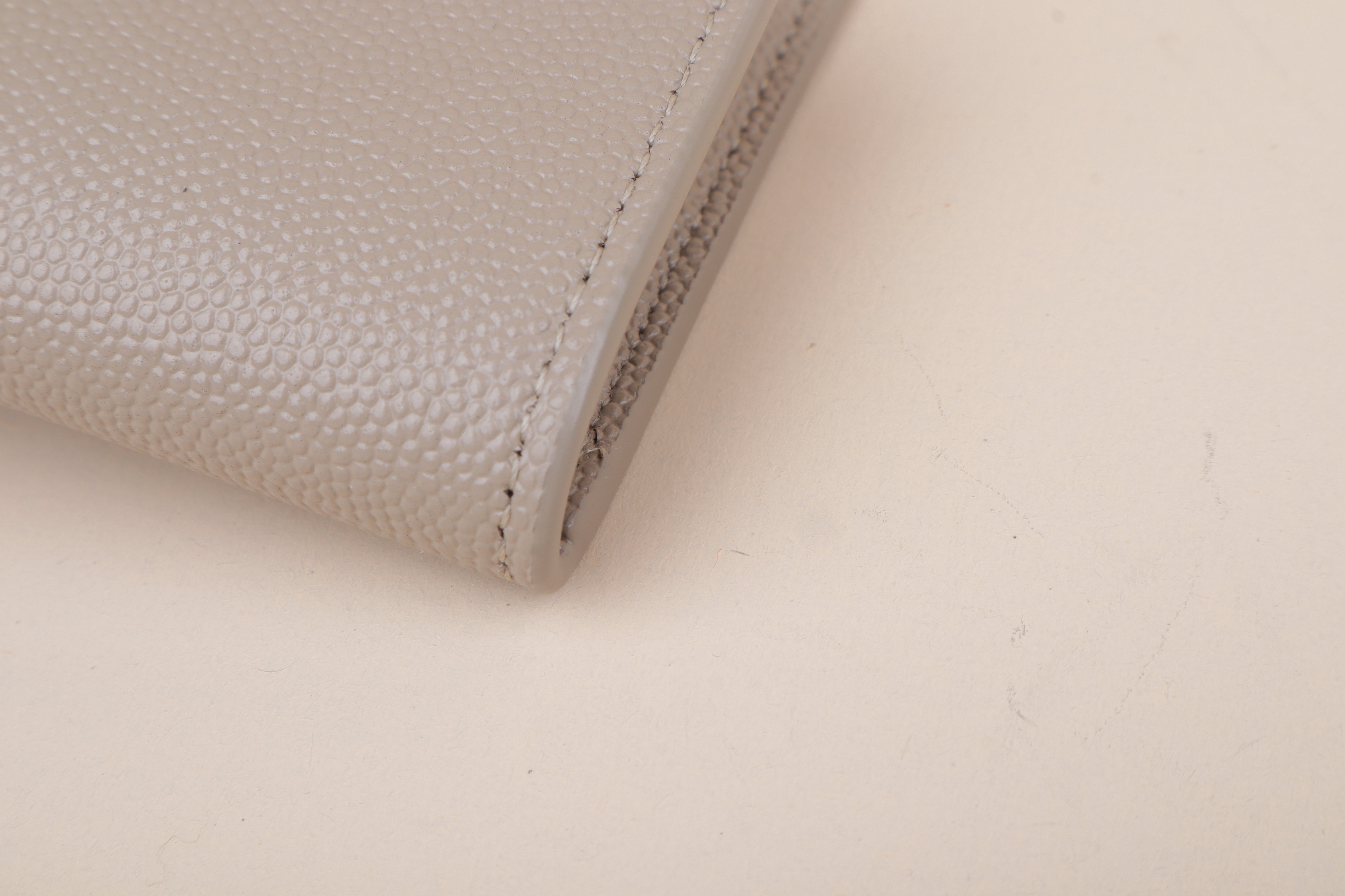 YSL Beige Uptown Pouch