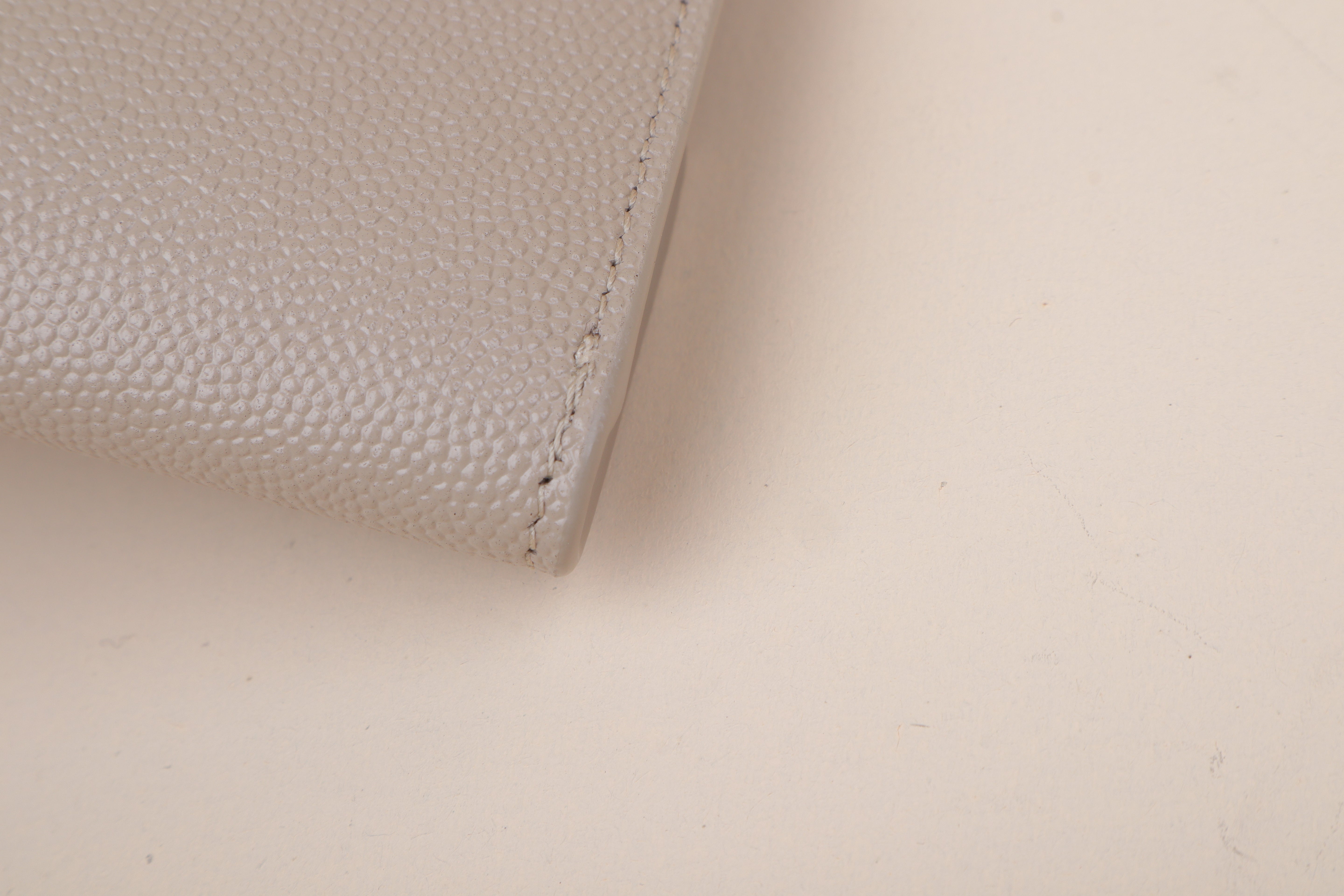 YSL Beige Uptown Pouch