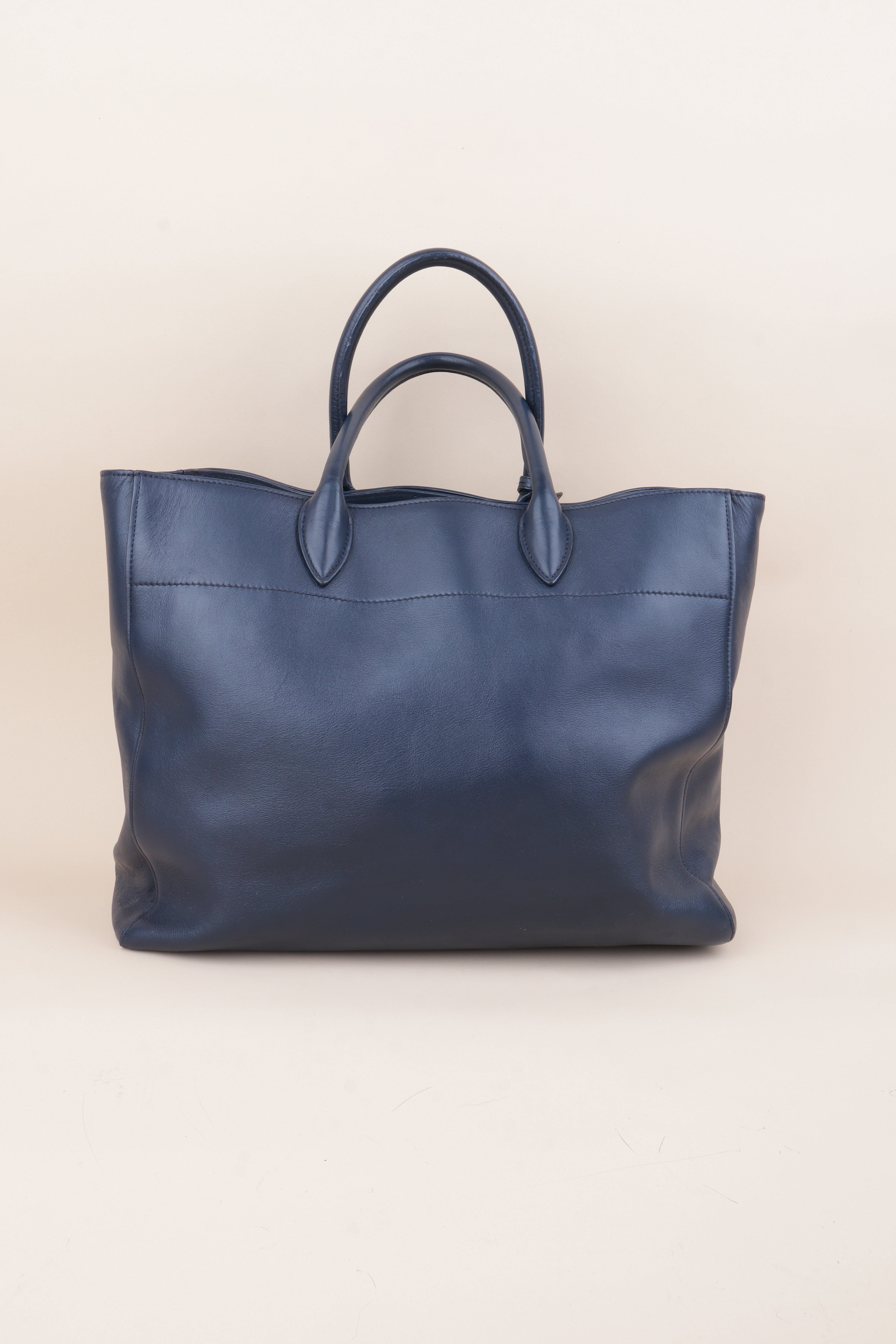 Prada Dark Blue Tote Bag