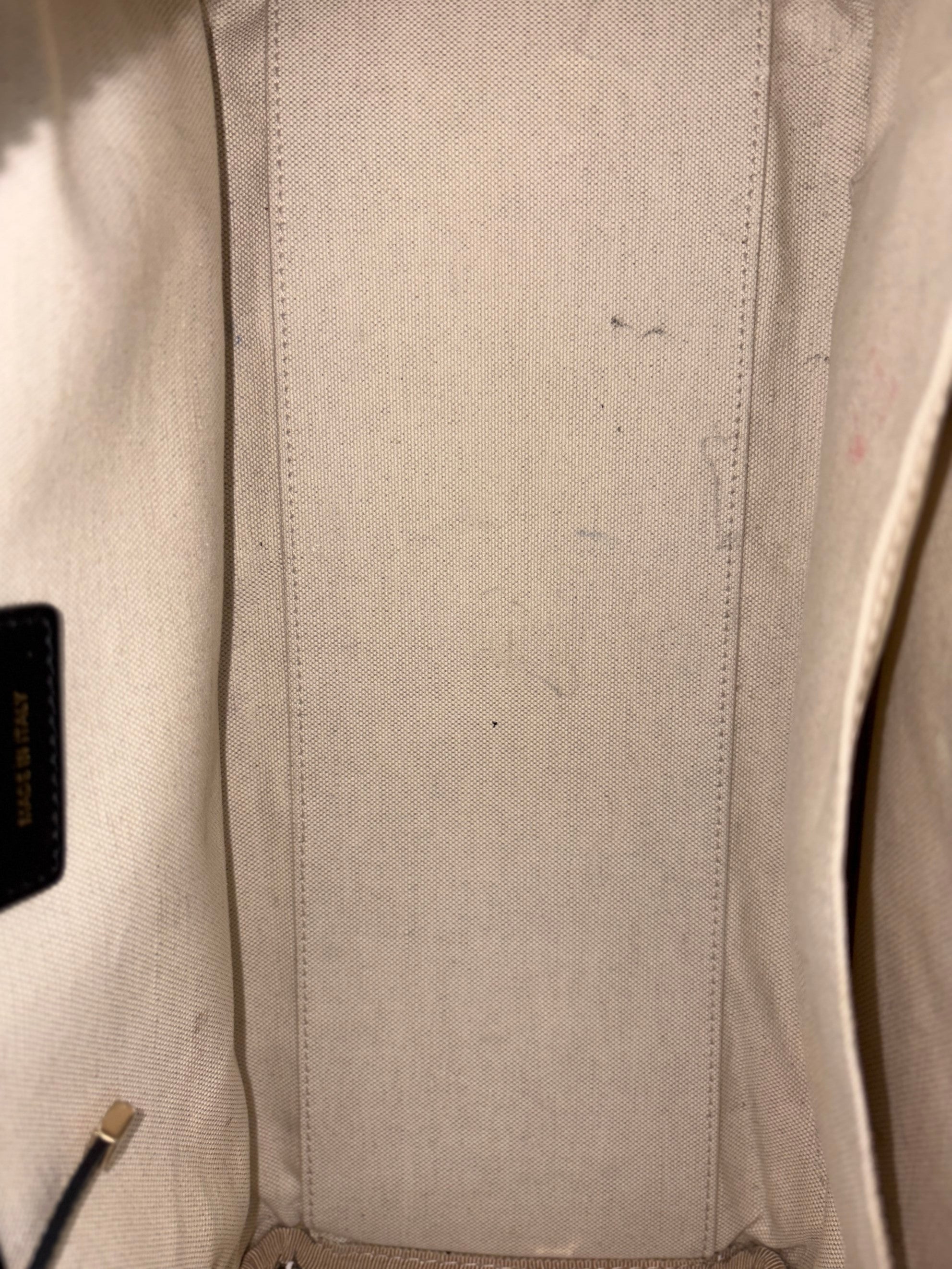 dior black/white padded marco carnage calfskin medium vibe bowling tote bag