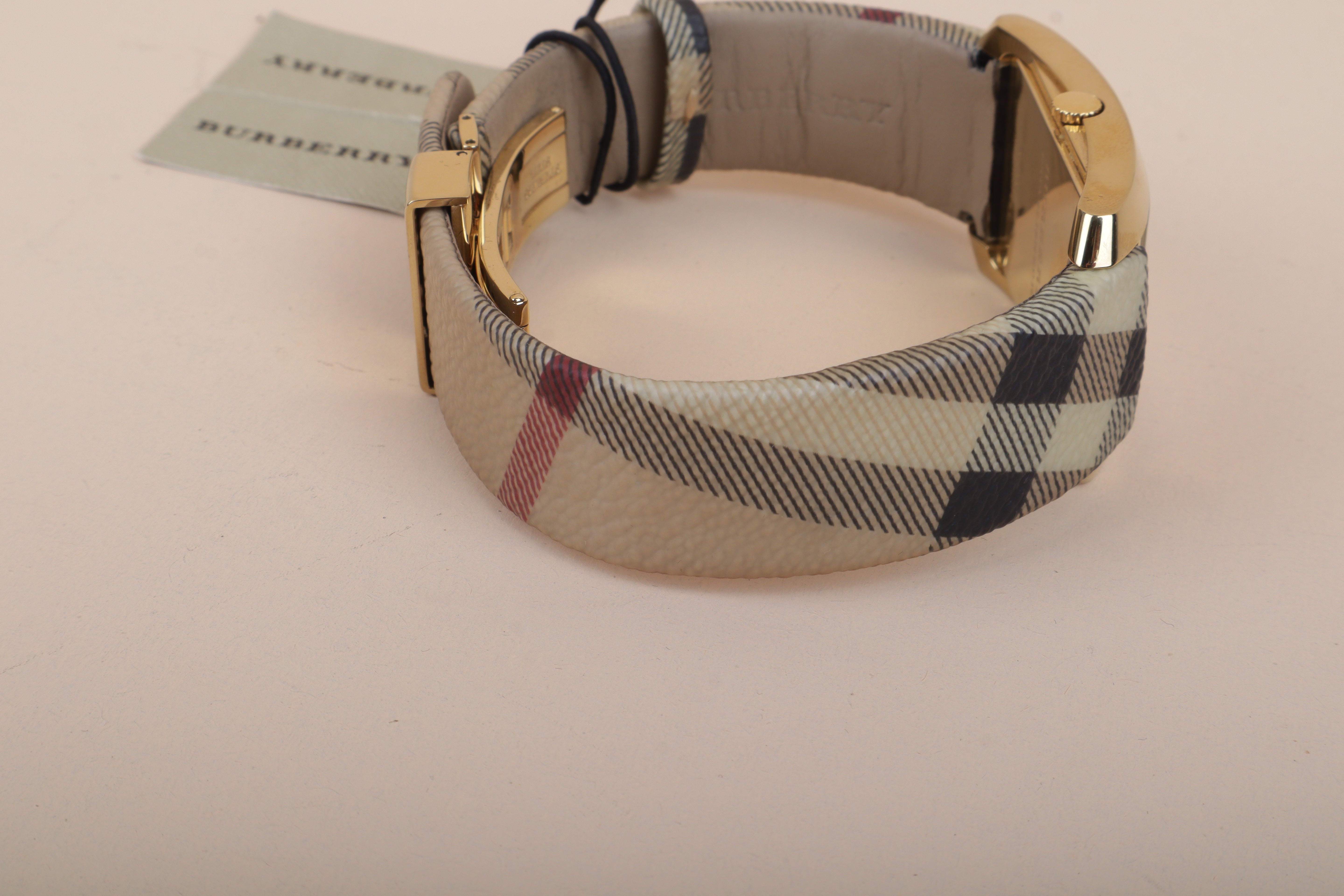 Burberry Gold City Square Pioneer House Check Watch