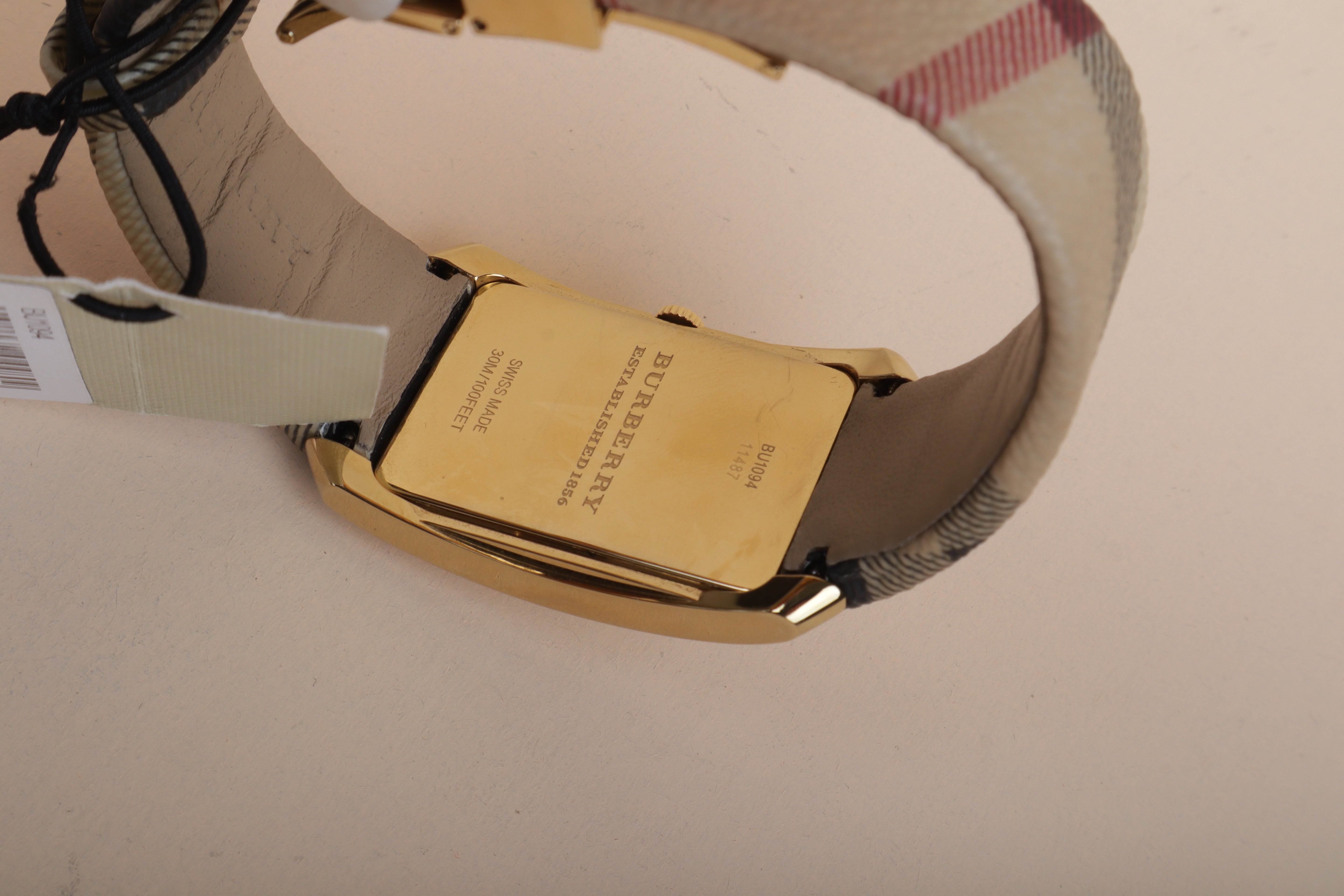 Burberry Gold City Square Pioneer House Check Watch
