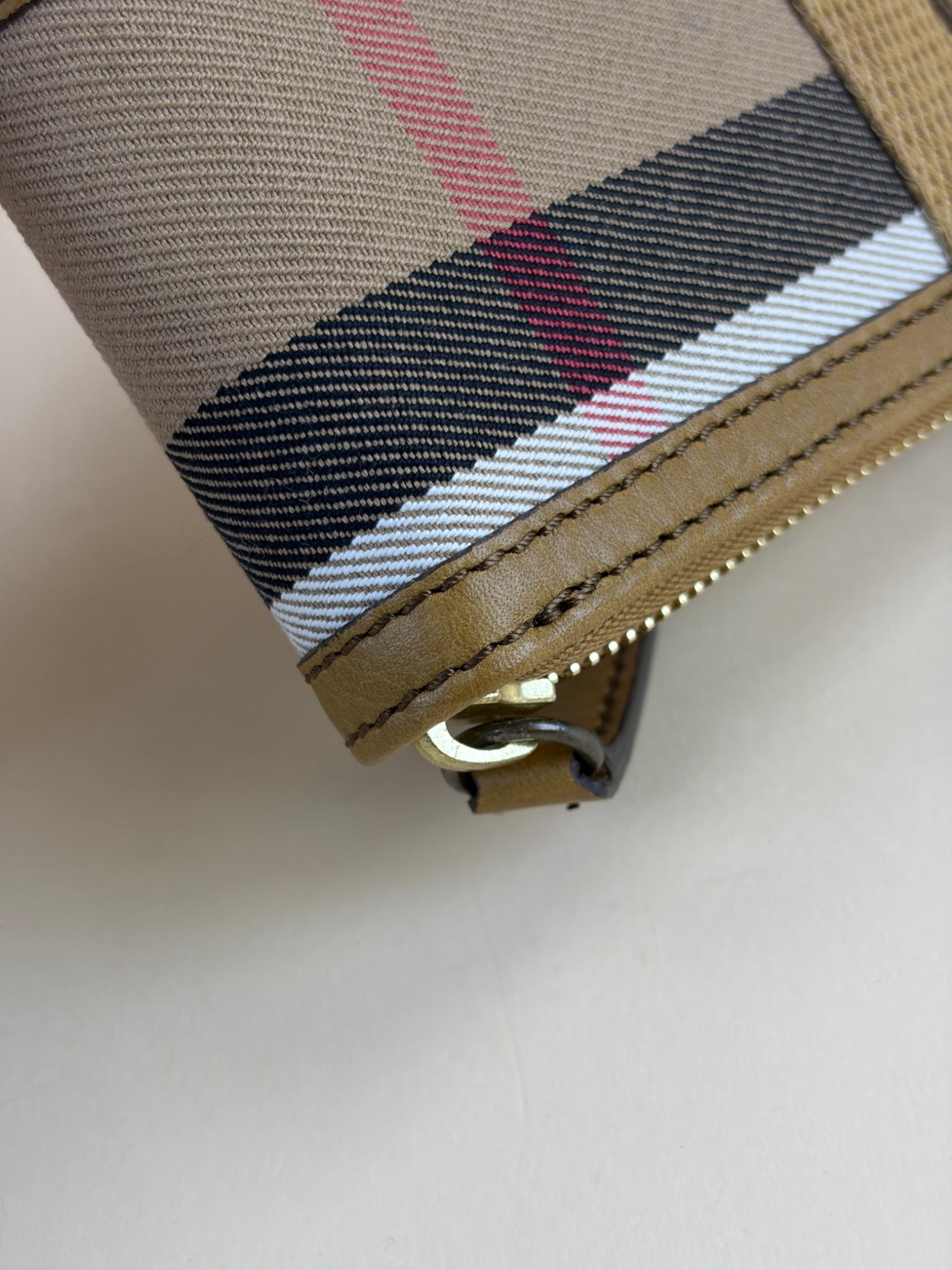 Burberry Beige House Check Wallet