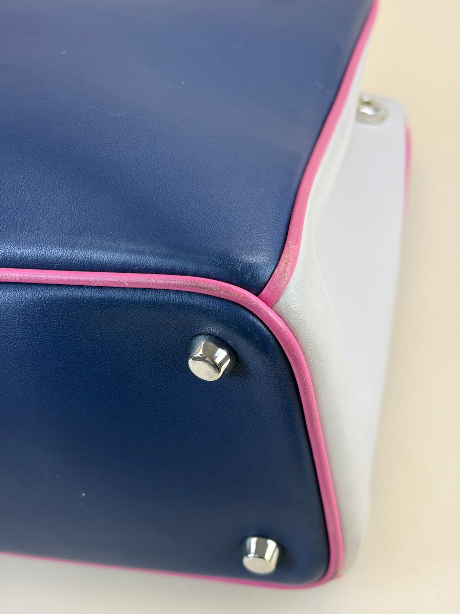 Christian Dior Tricolor Diorissimo Medium Tote Bag