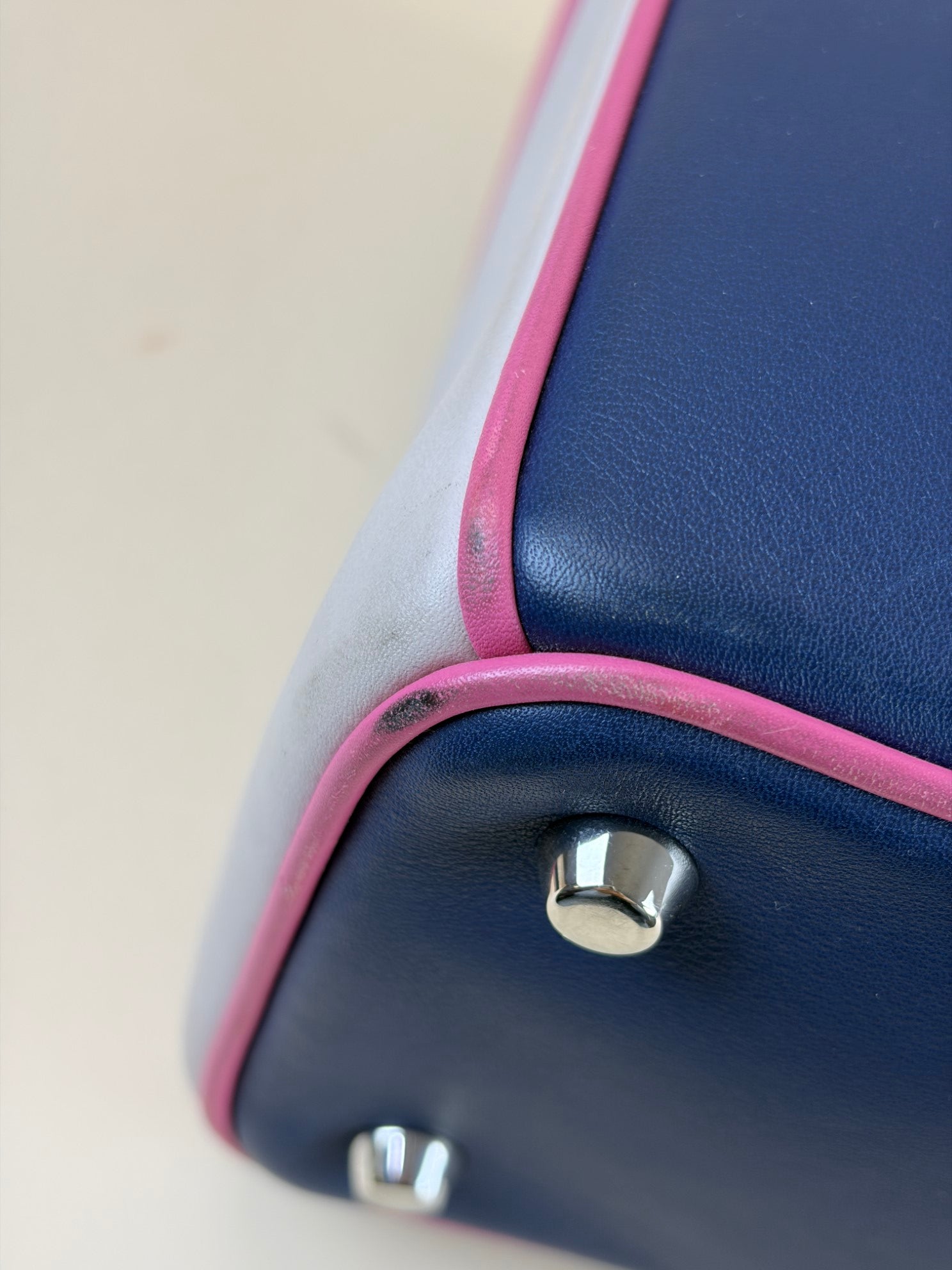 Christian Dior Tricolor Diorissimo Medium Tote Bag