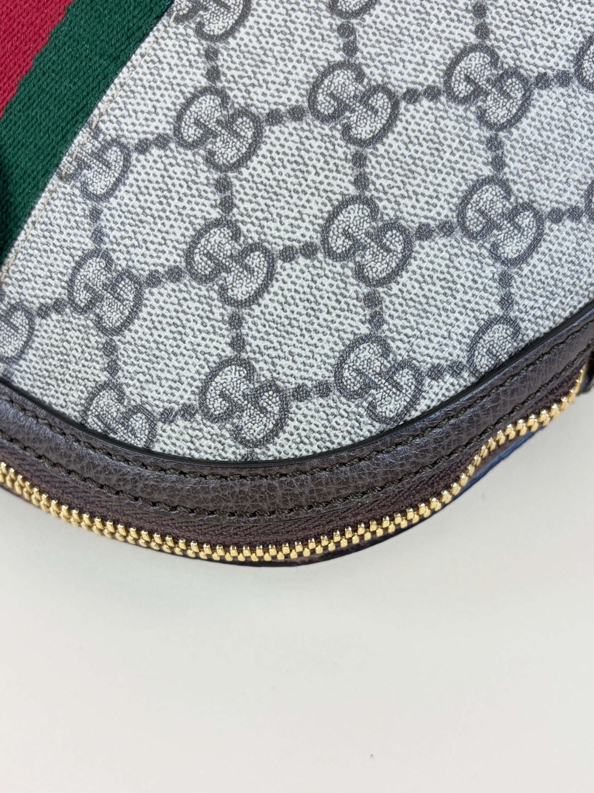 gucci bi color gg supreme ophidia small rounded cross body