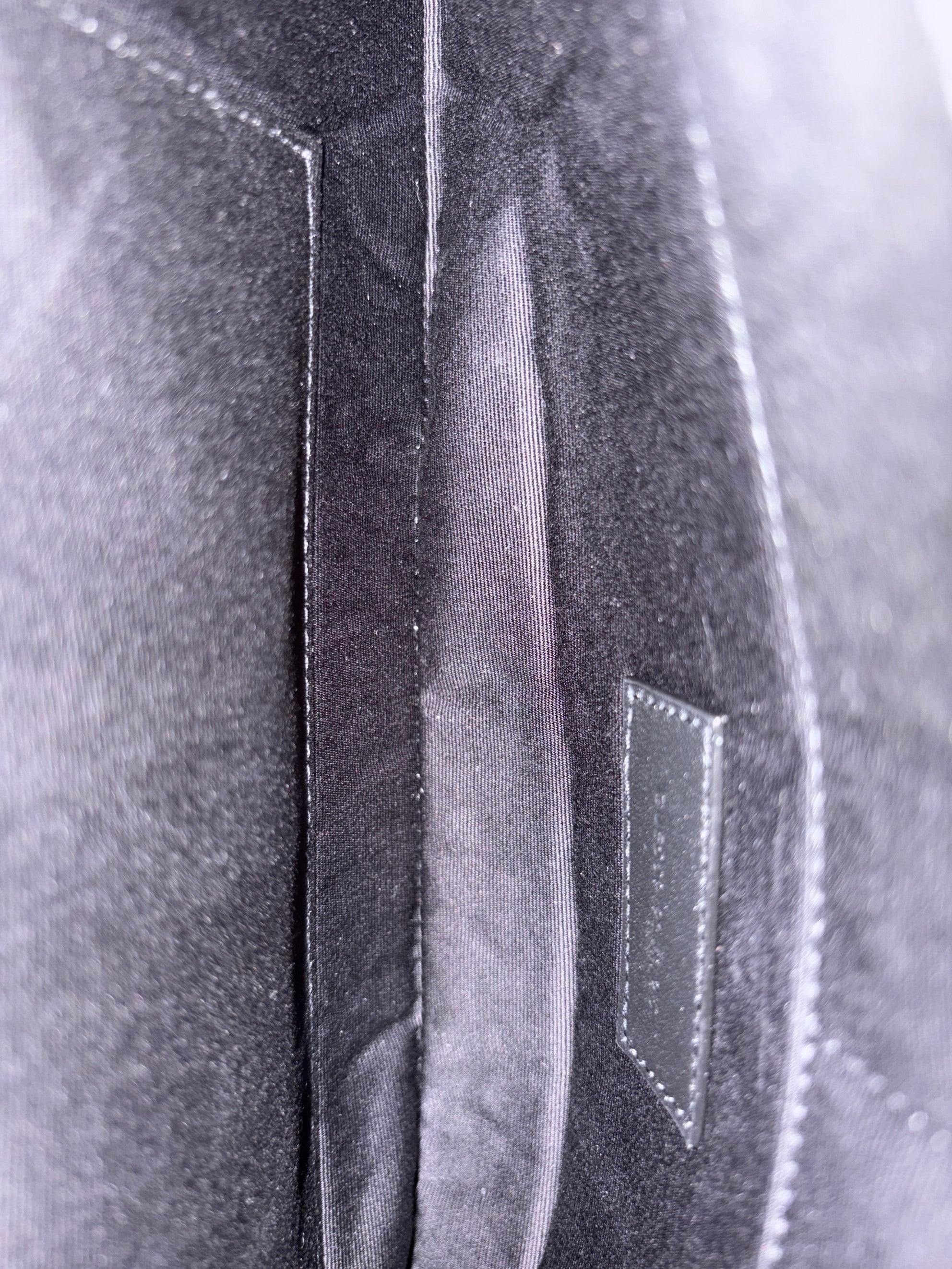 ysl black Cassandra matelassé tablet pouch