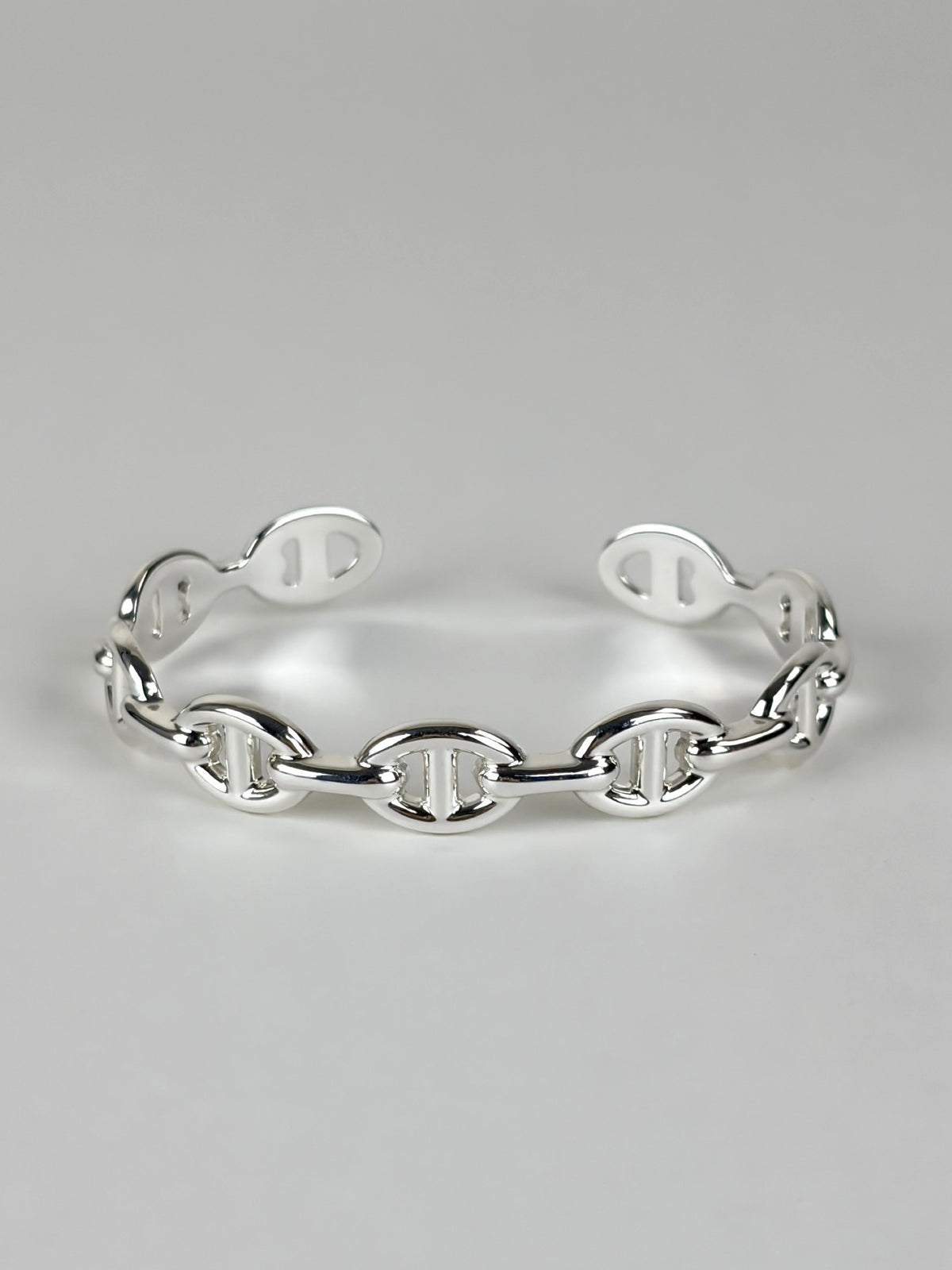 Hermes chaine d ancre e chainee cuff silver Bracelet