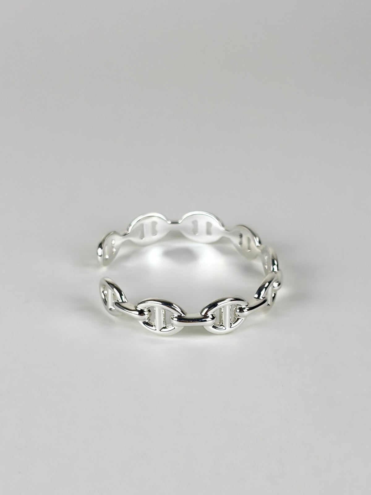 Hermes chaine d ancre e chainee cuff silver Bracelet