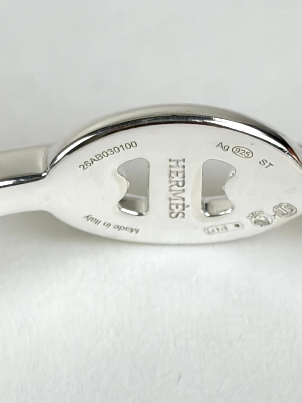 Hermes chaine d ancre e chainee cuff silver Bracelet