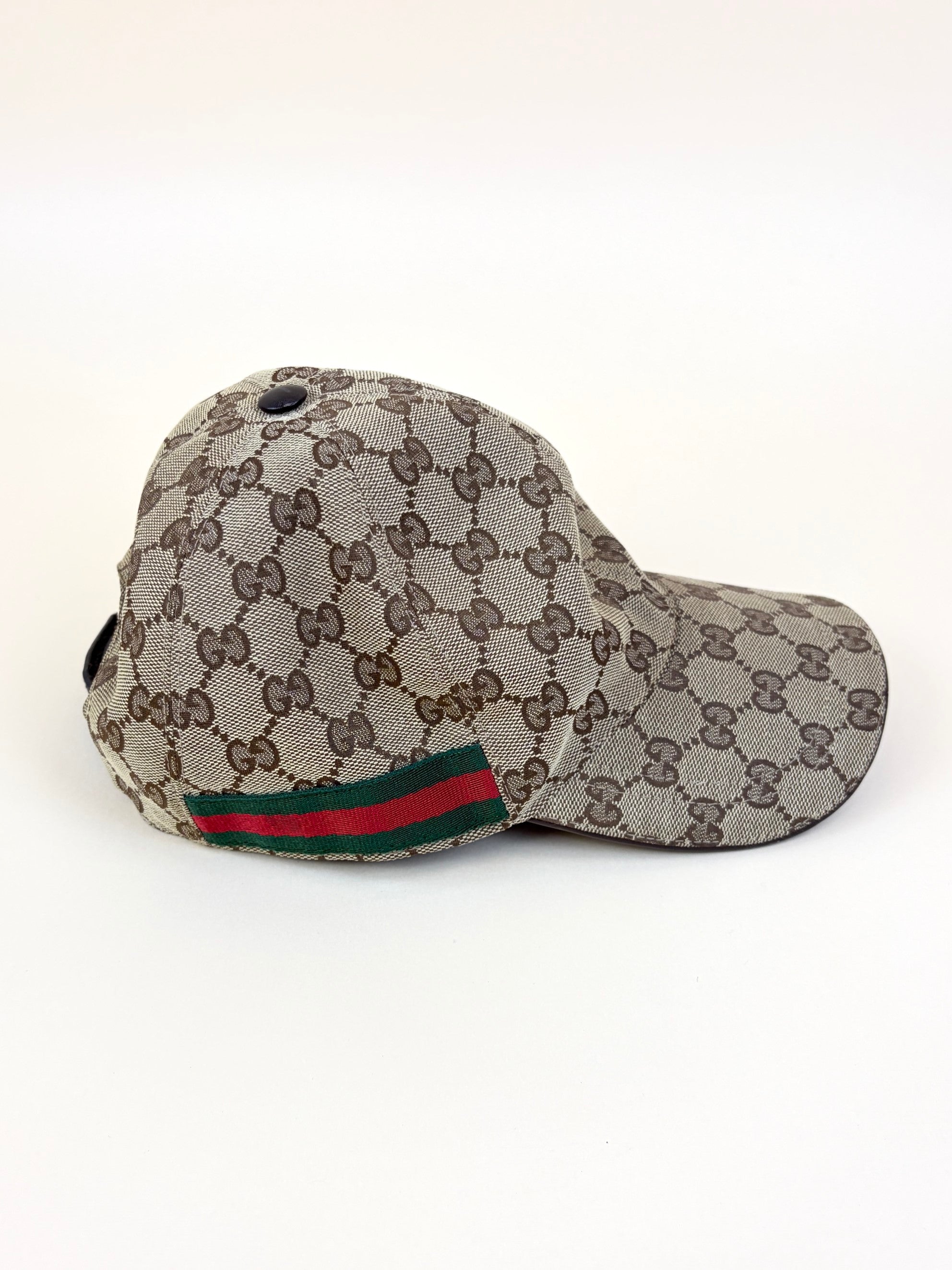 Gucci Ebony GG Web Baseball Hat