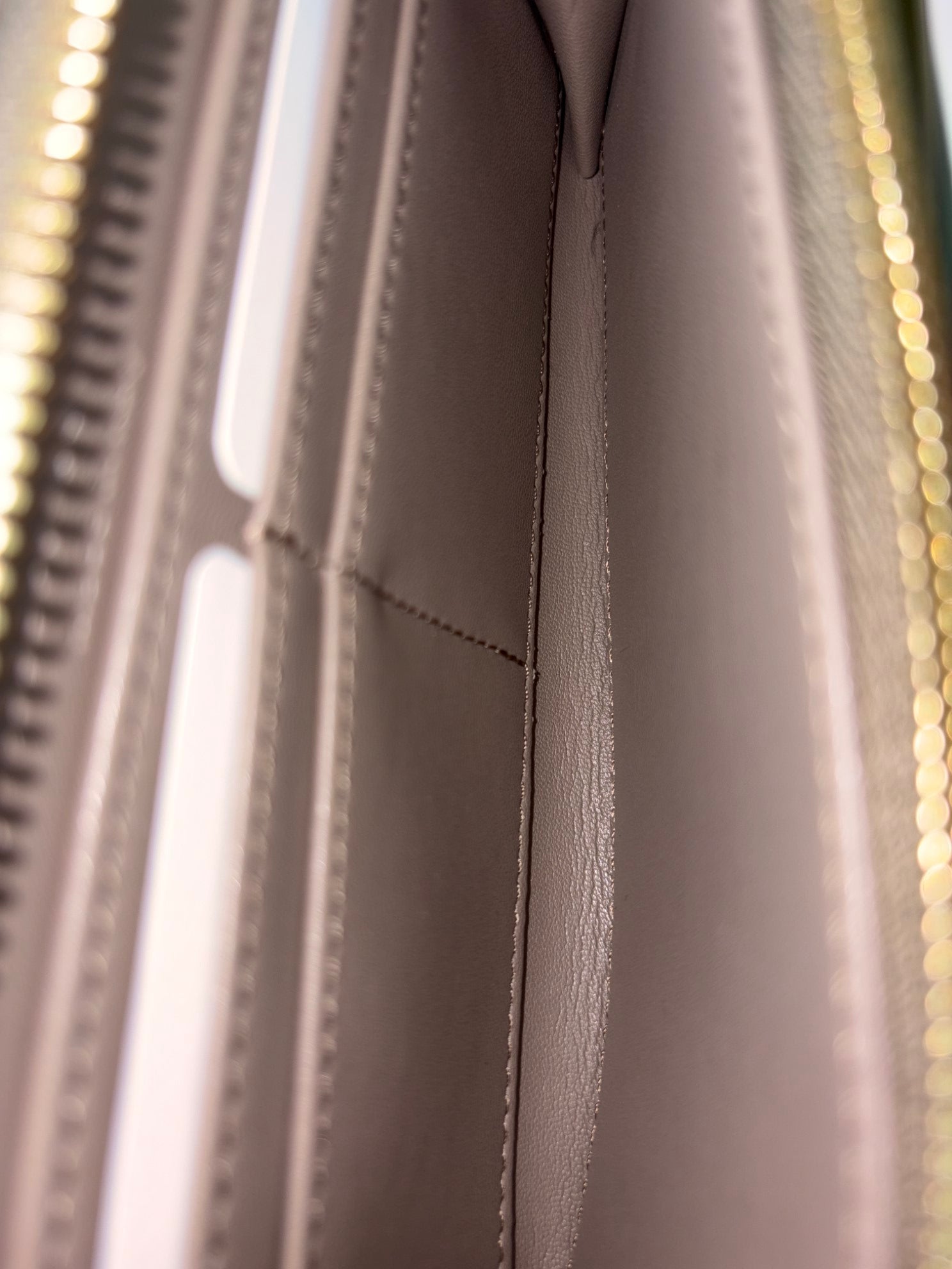 stella McCartney plush nude leather logo continental zip around wallet