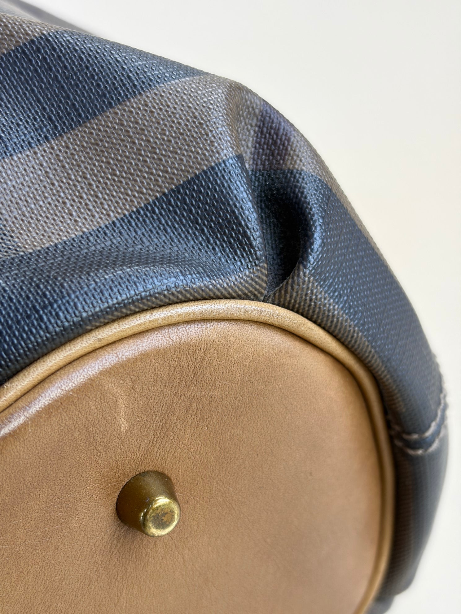 Burberry Brown Smoked Check Tote Northfield Bag with Strap