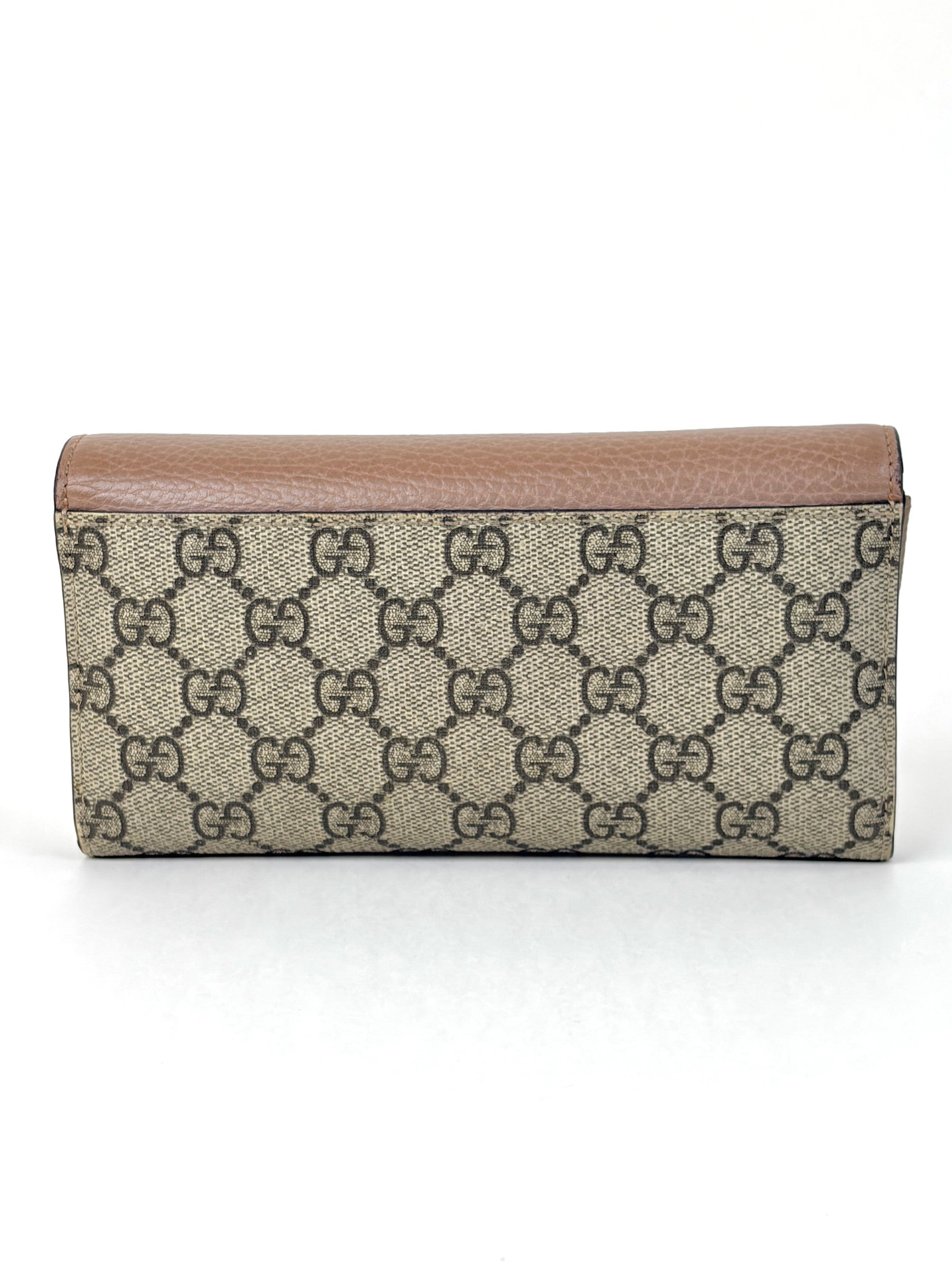 Gucci Bicolor GG Marmont Continental Wallet