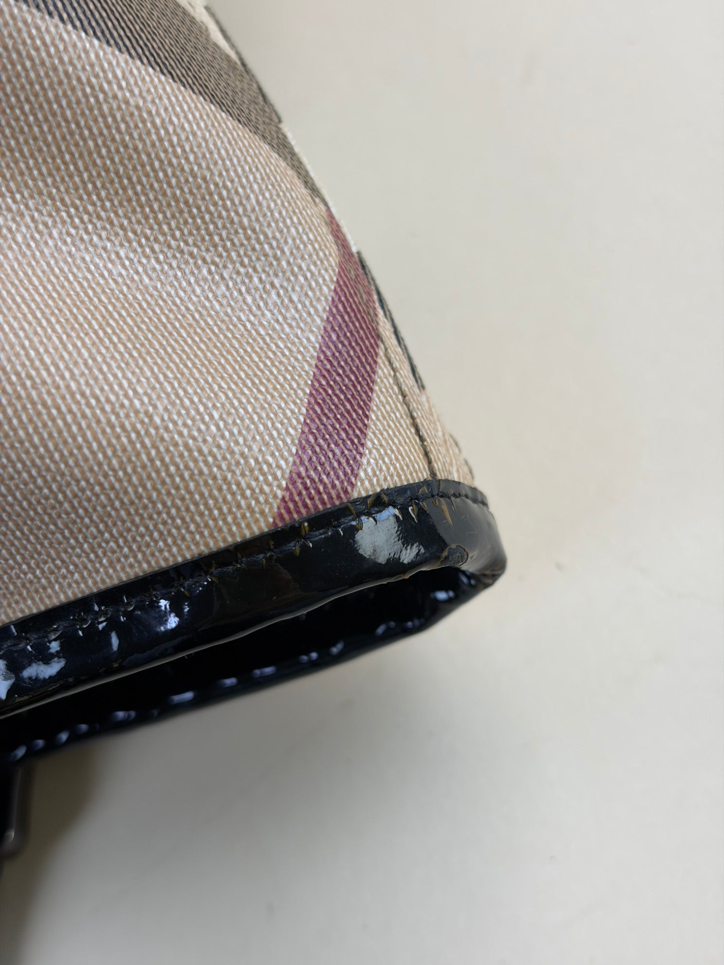 Burberry Bicolor Nova Check Tote Bag