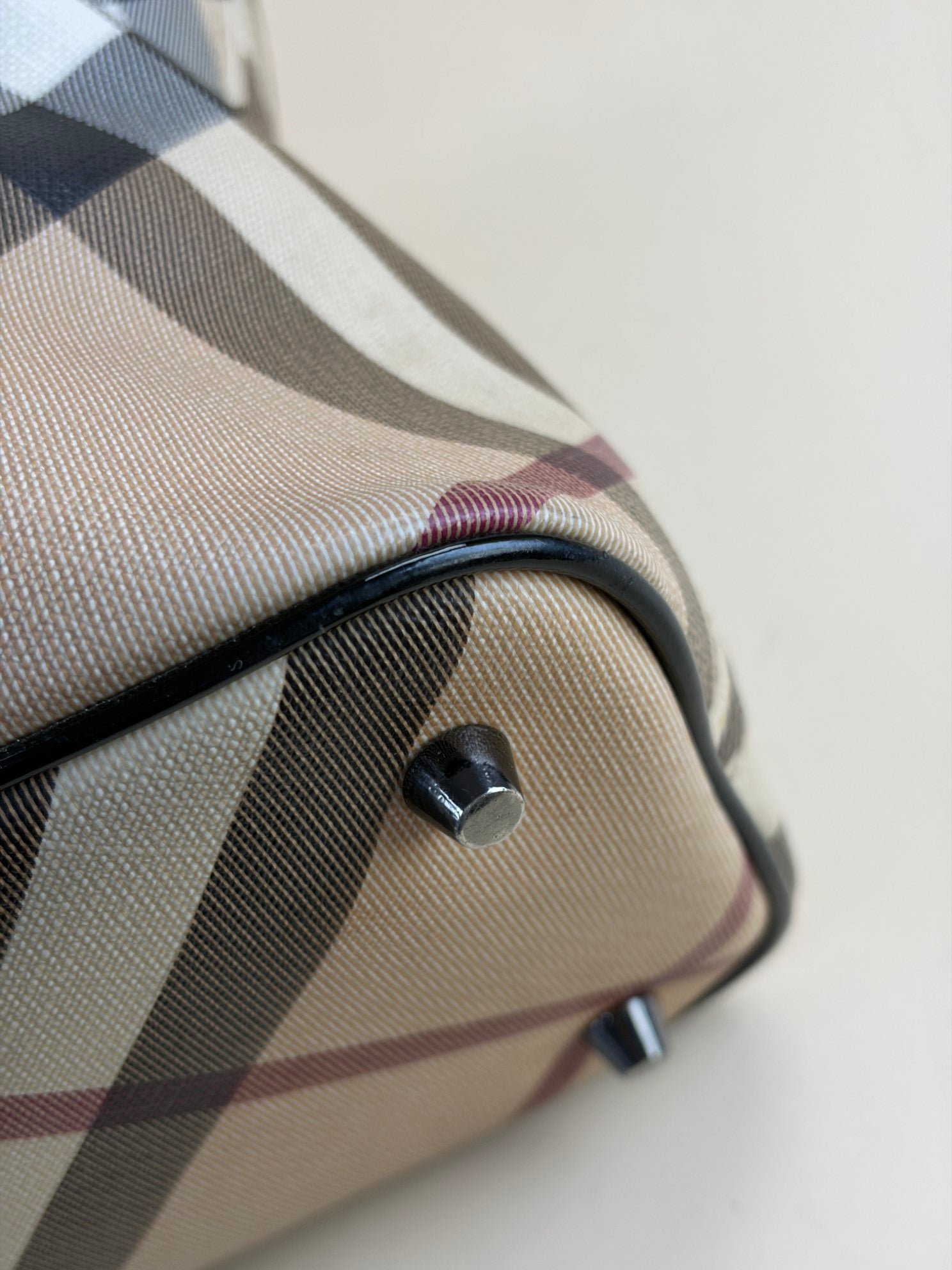 Burberry Bicolor Nova Check Tote Bag