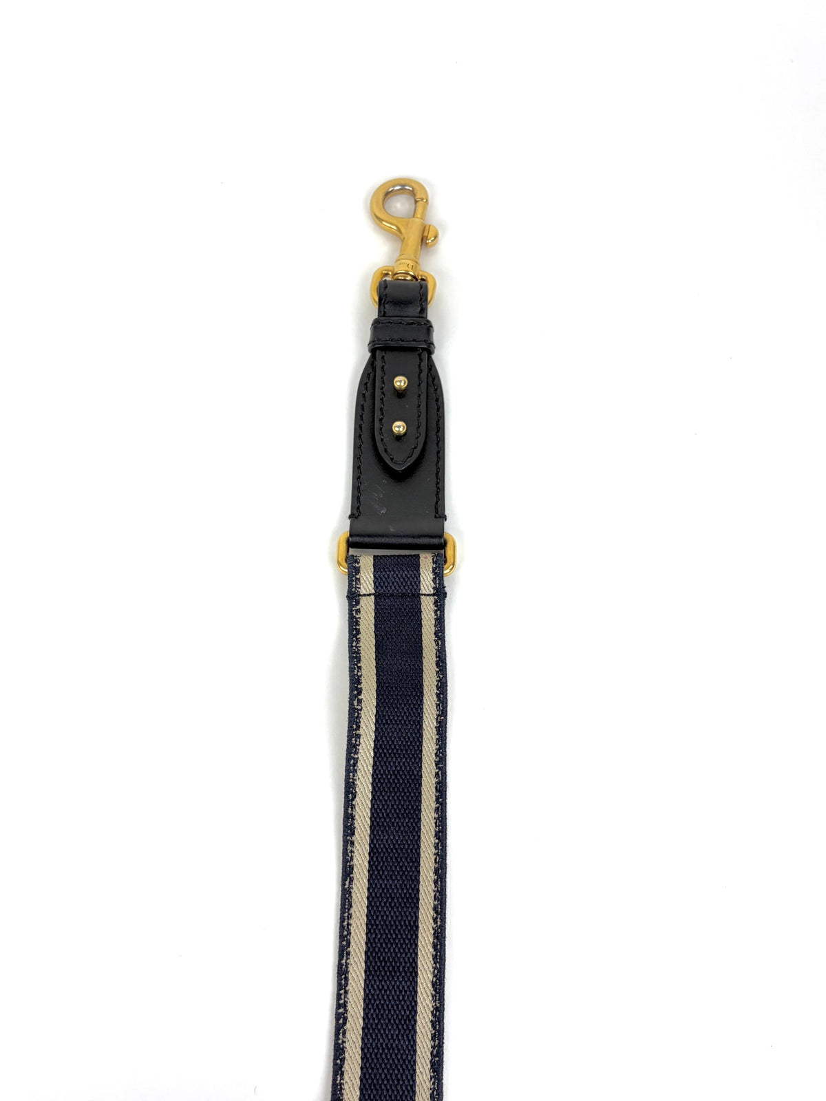 Christian Dior navy blue Embroidery adjustable Shoulder Strap