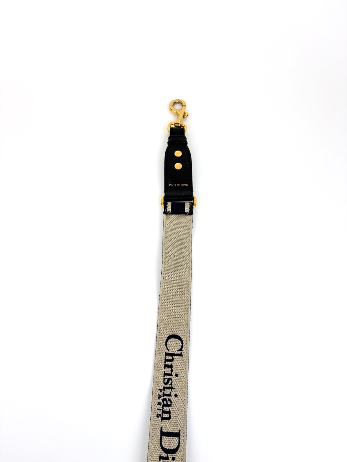 Christian Dior navy blue Embroidery adjustable Shoulder Strap