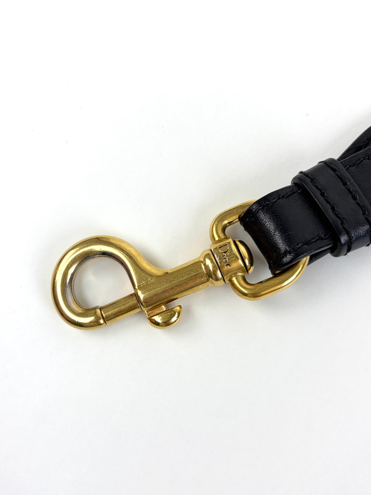 Christian Dior navy blue Embroidery adjustable Shoulder Strap