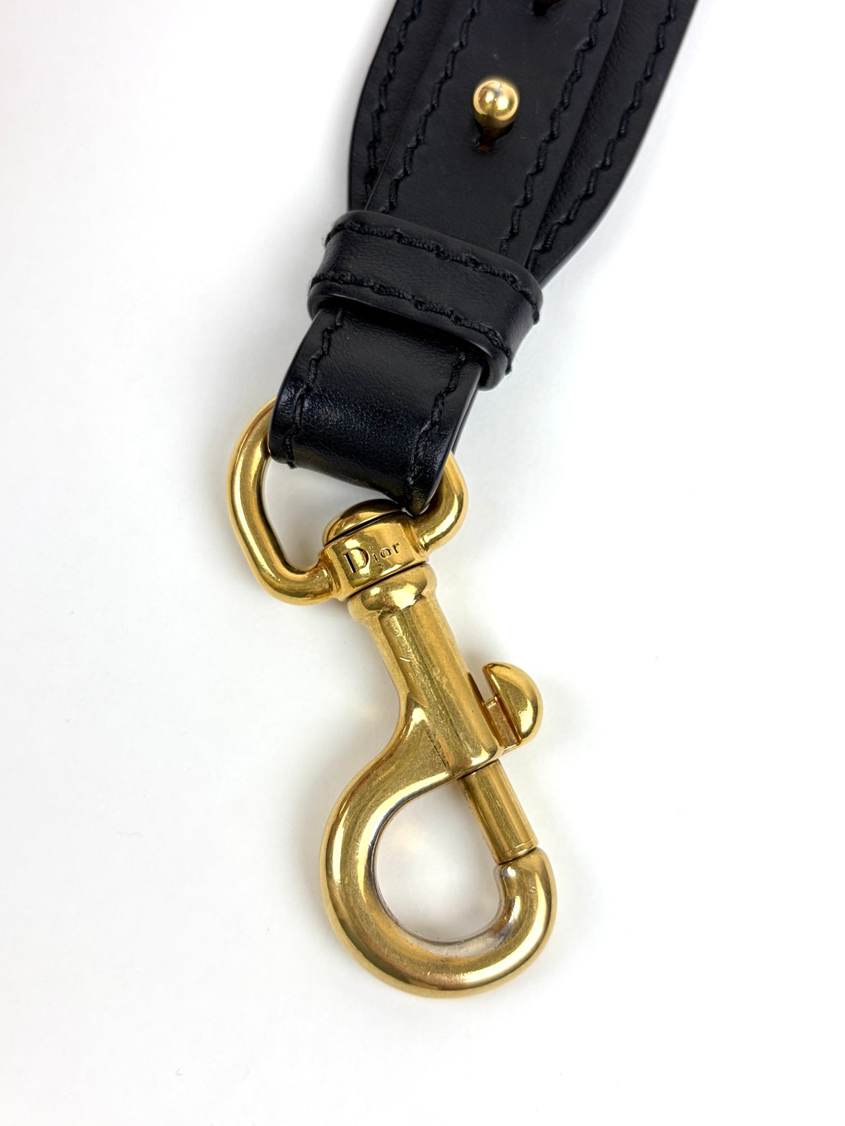 Christian Dior navy blue Embroidery adjustable Shoulder Strap
