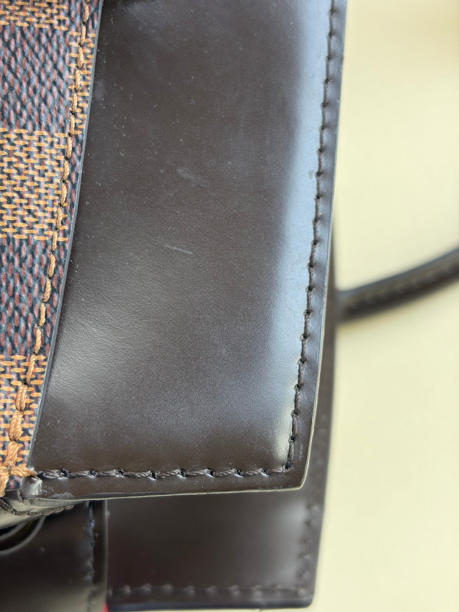 Louis Vuitton Damier Ebene Rivoli MM Tote Bag with Strap