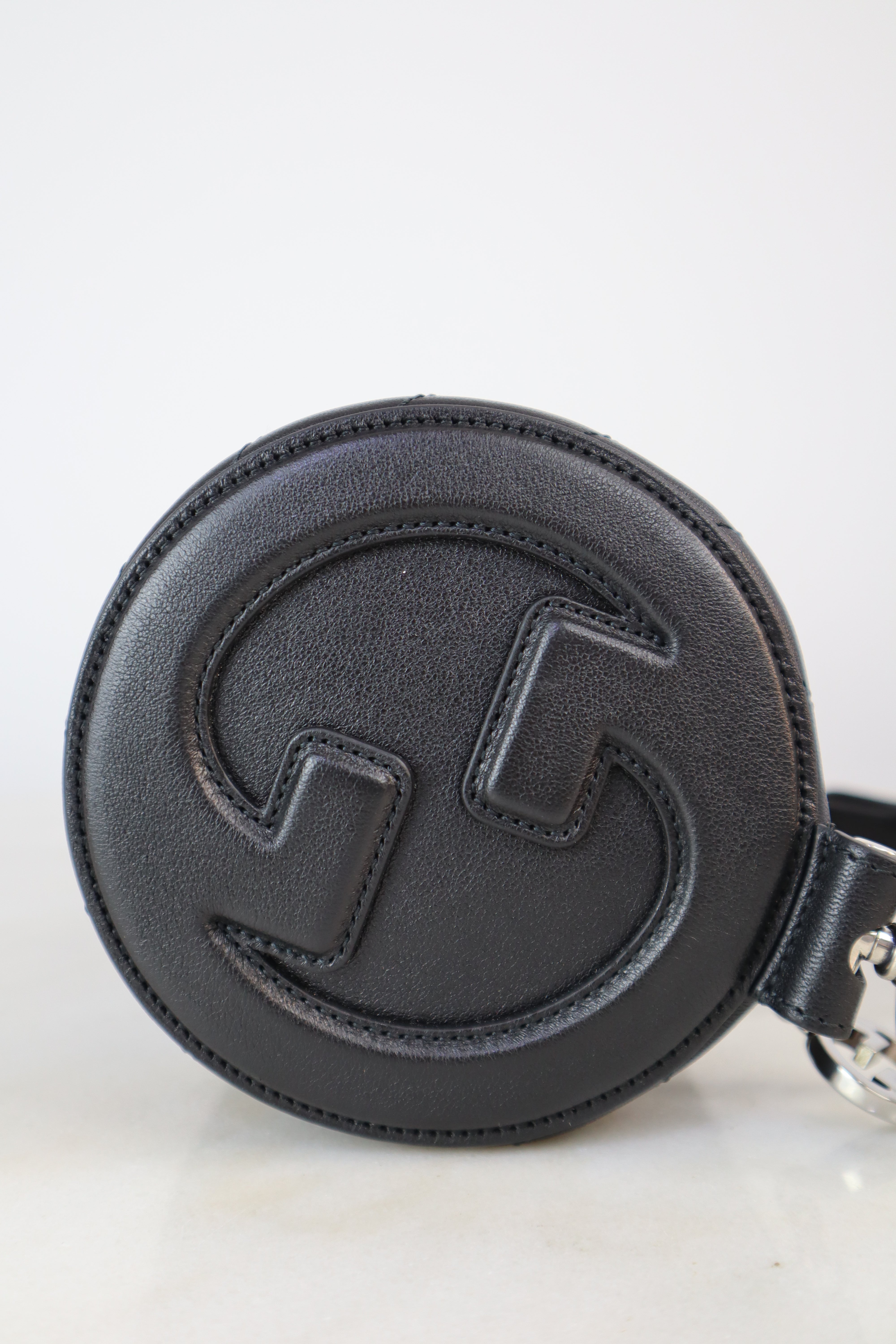 Gucci Black GG Blondie Small Round Shoulder Bag