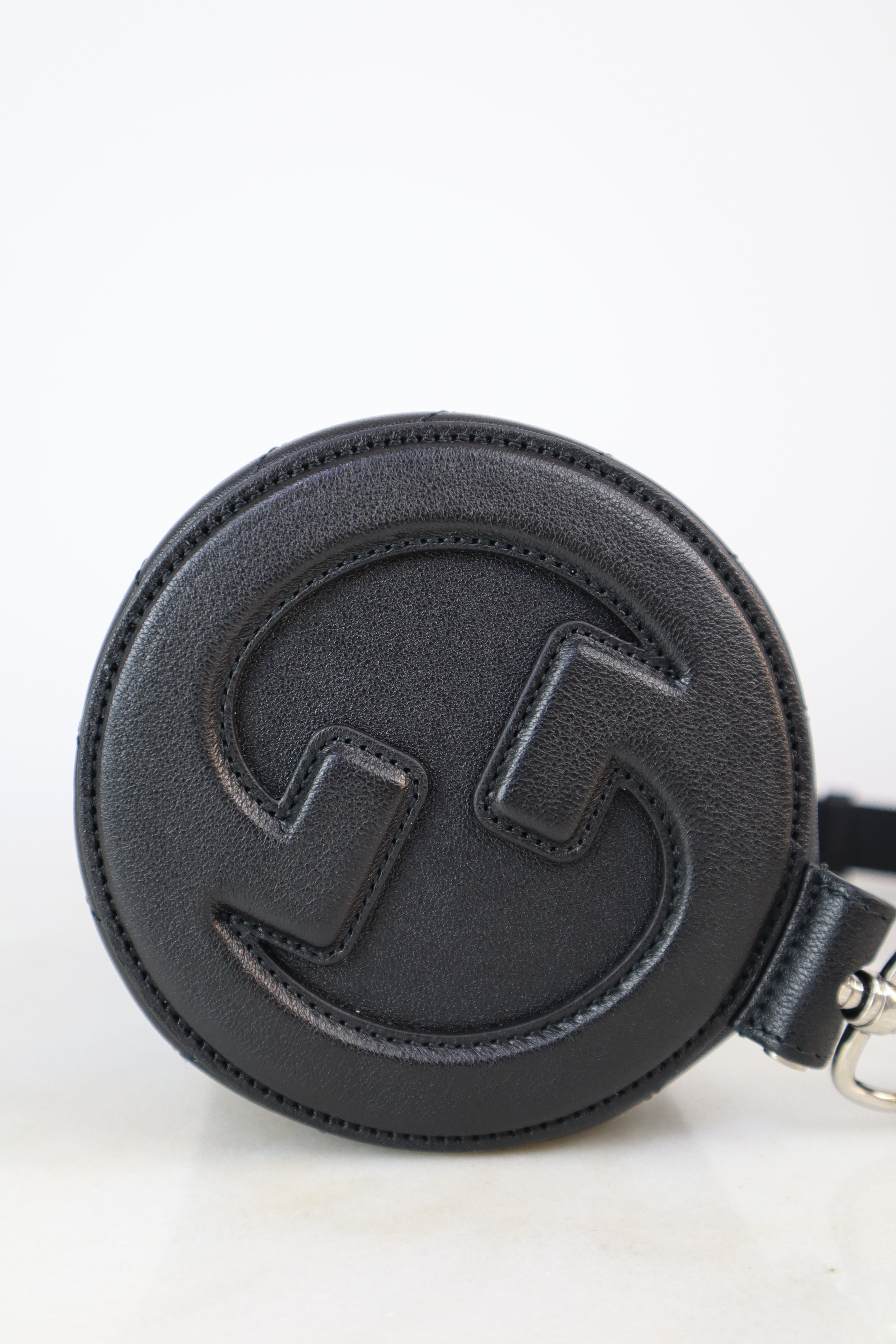 Gucci Black GG Blondie Small Round Shoulder Bag