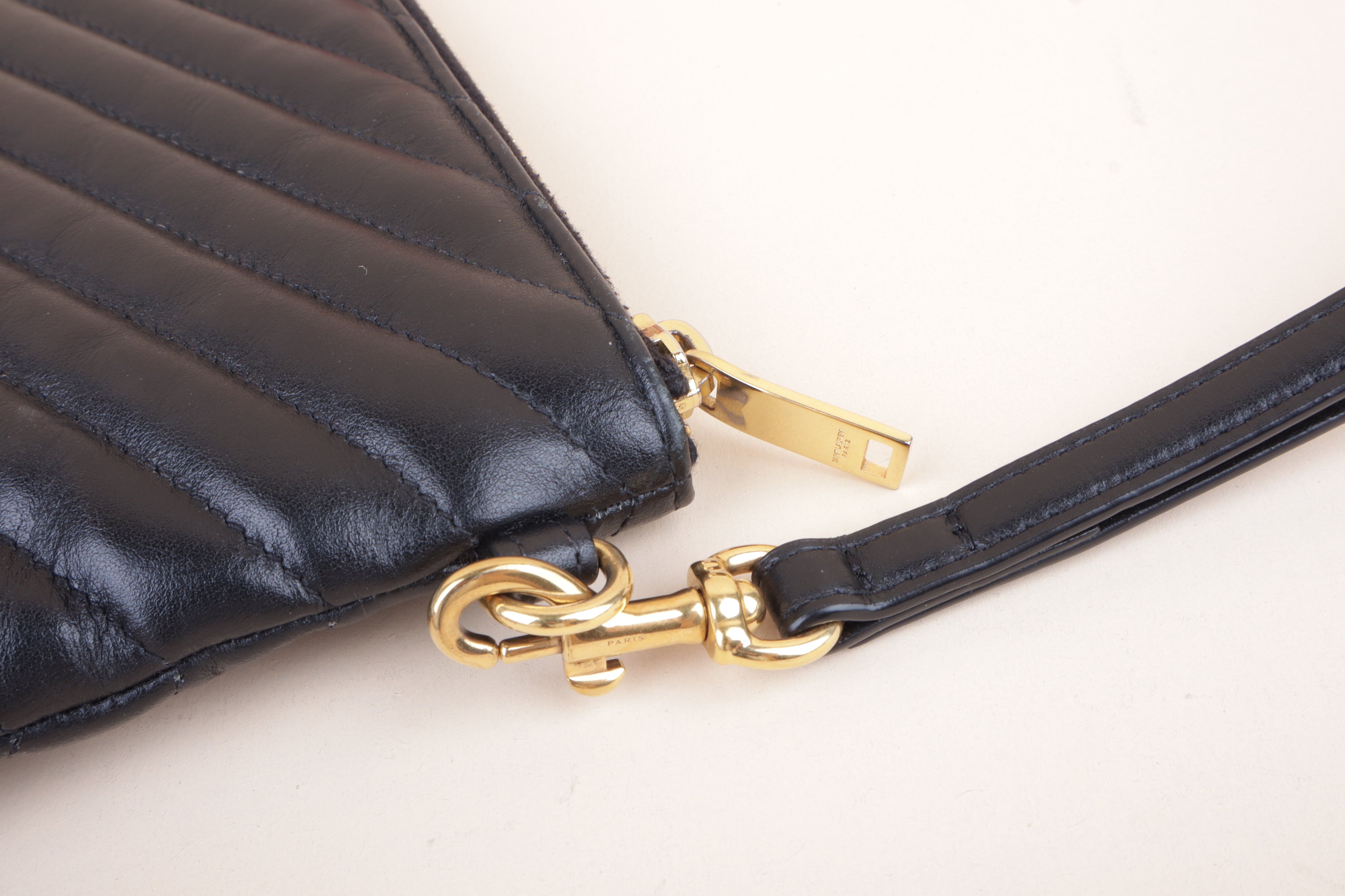 YSL matelassé document holder black large casnnadre L pouch