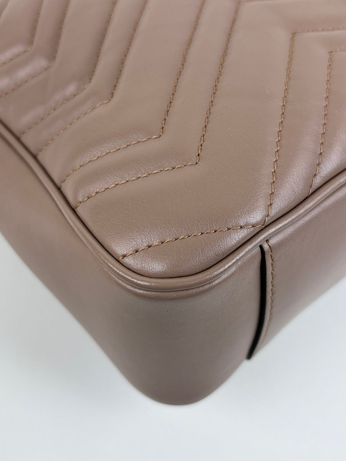 Gucci nude calfskin gg Marmont large shoulder bag