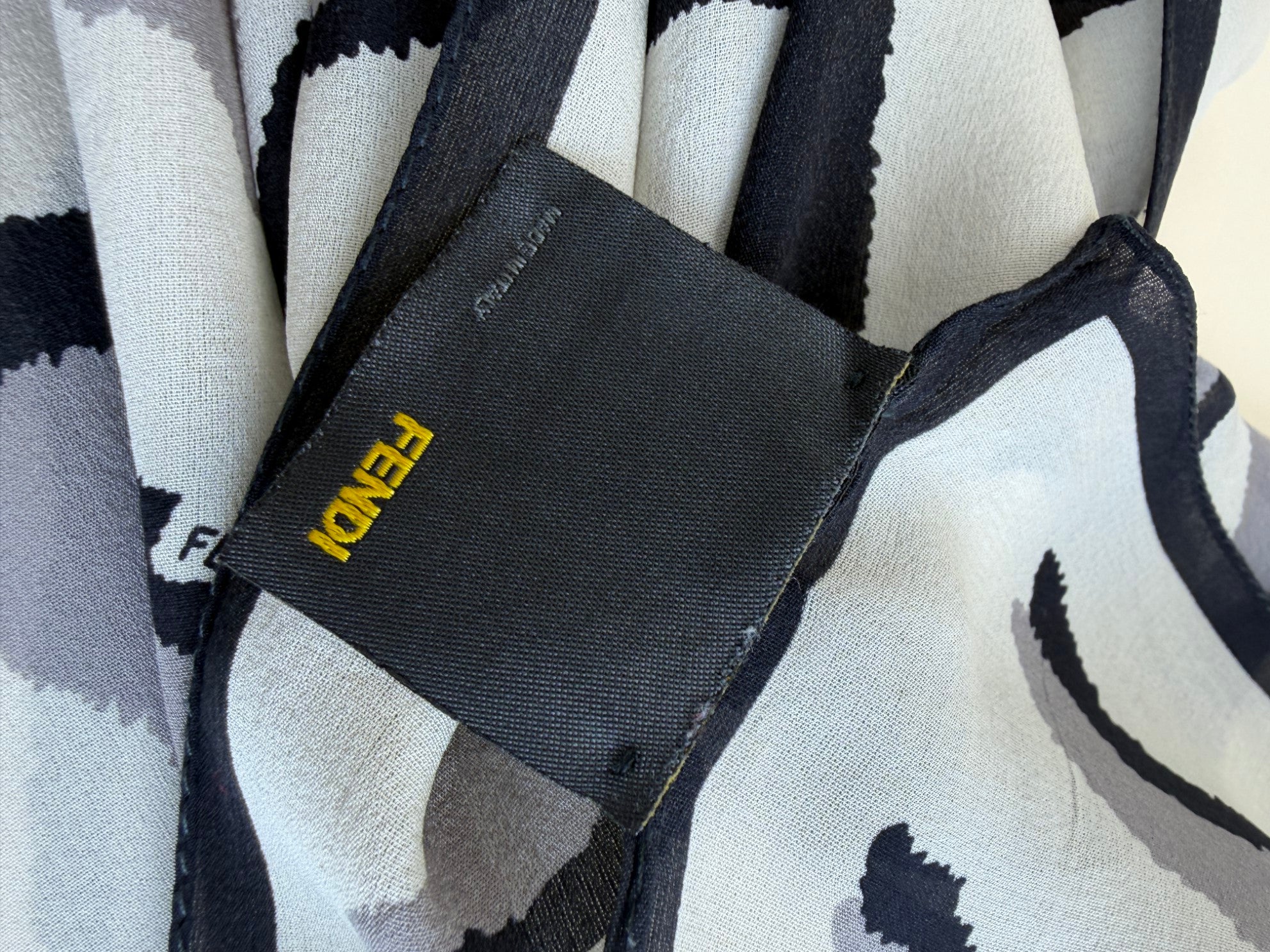 Fendi Multicolor Silk Scarf