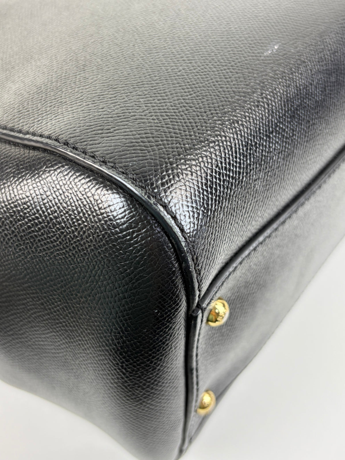 DOLCE &GABBANA black dauphine calfskin maxi Sicily