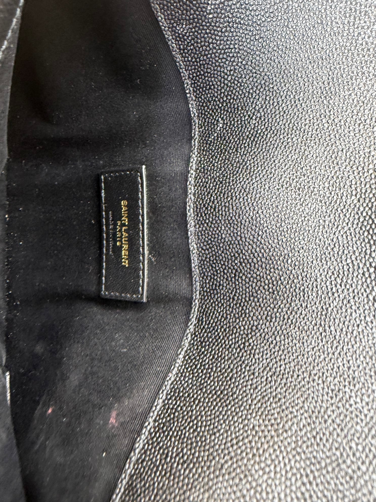 YSL Black Uptown Pouch