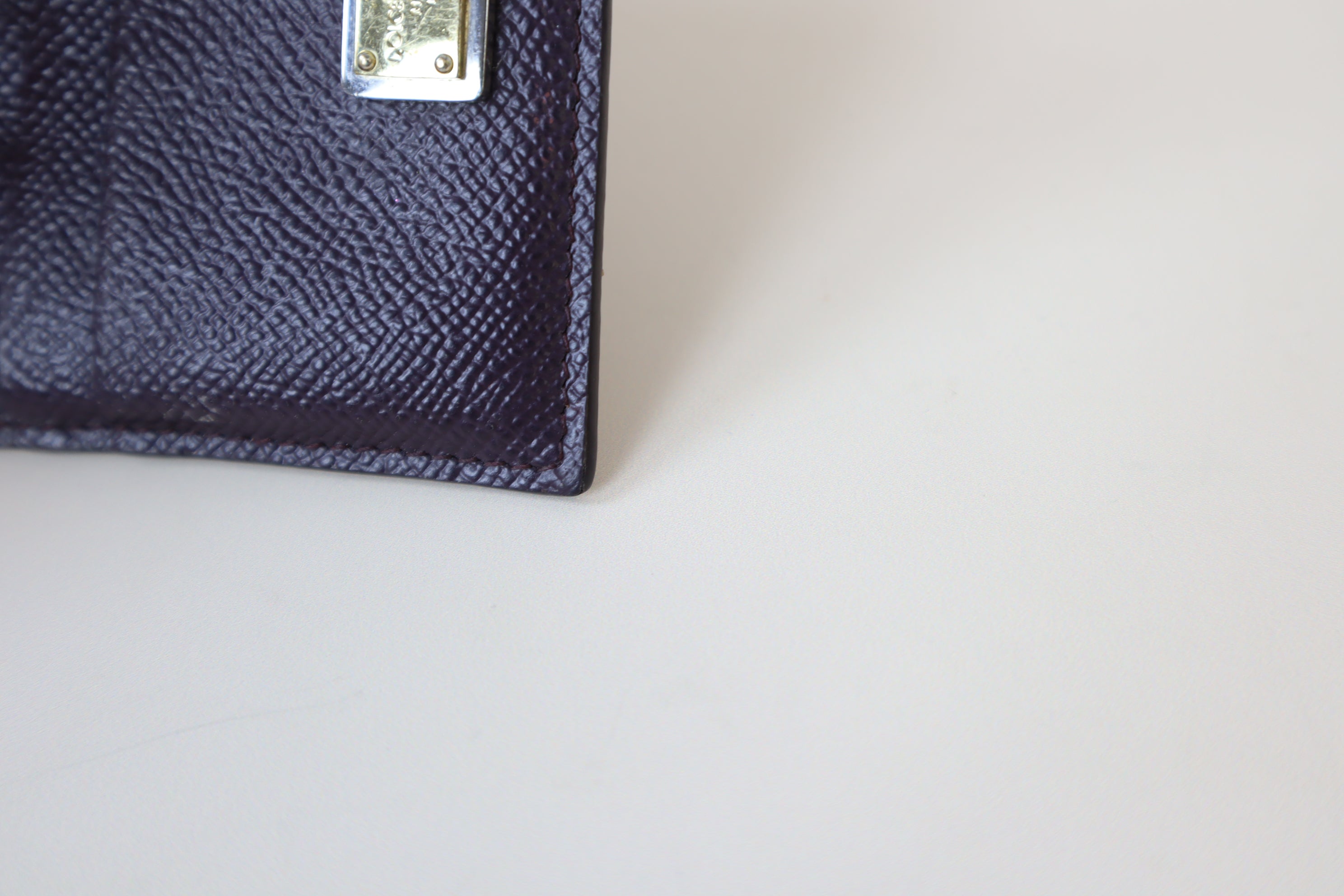 Dolce & Gabbana Burgundy Card Holder